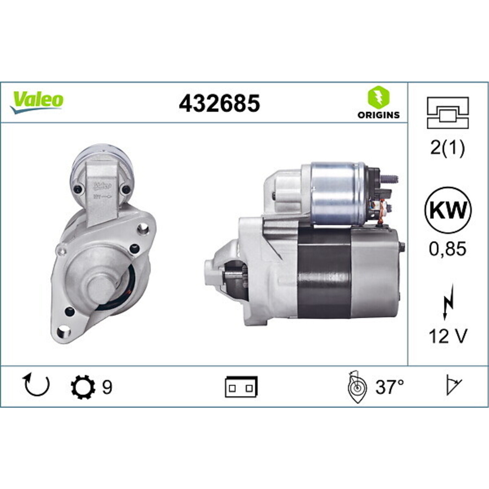 VALEO Starter VALEO ORIGINS NEW