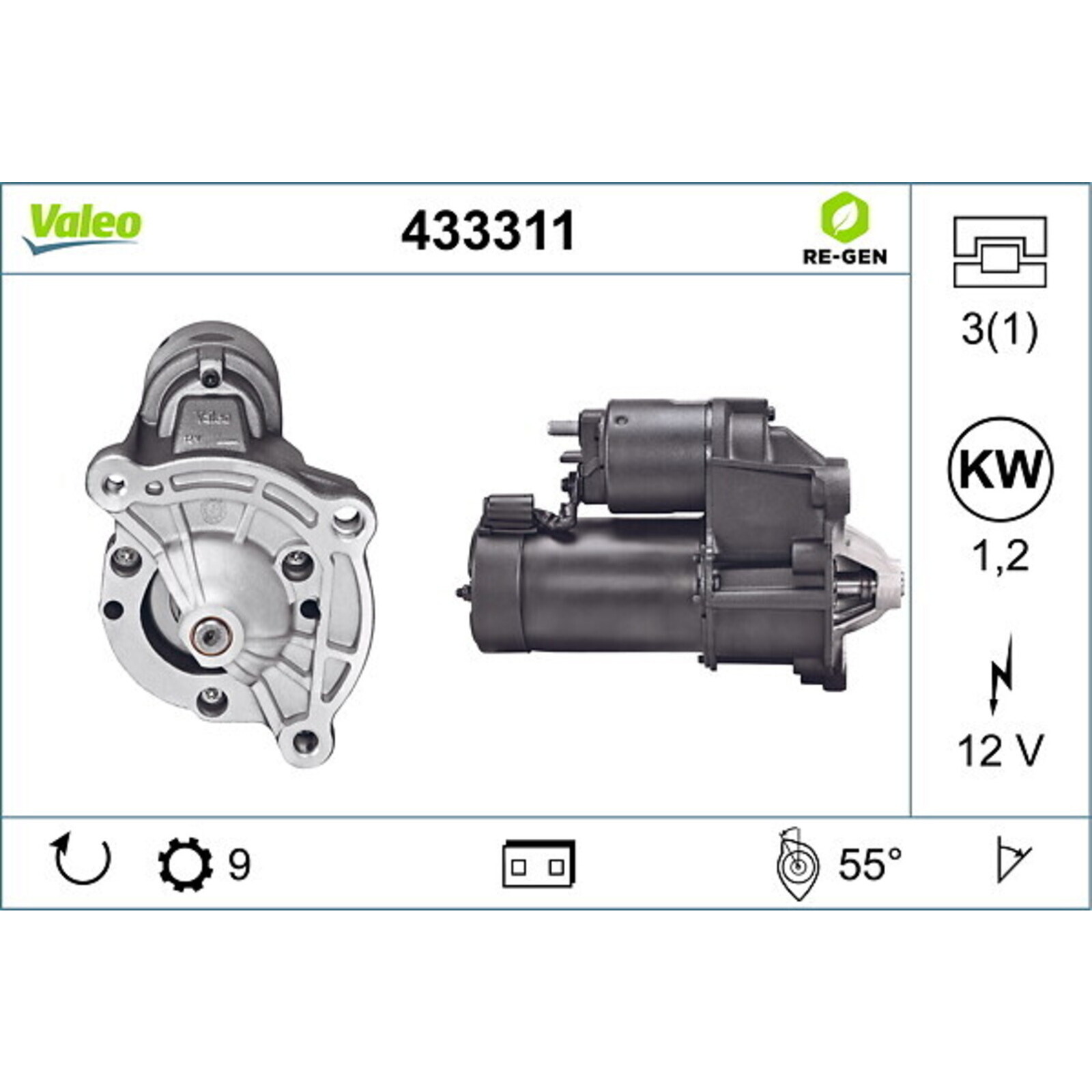 VALEO Starter VALEO RE-GEN AT