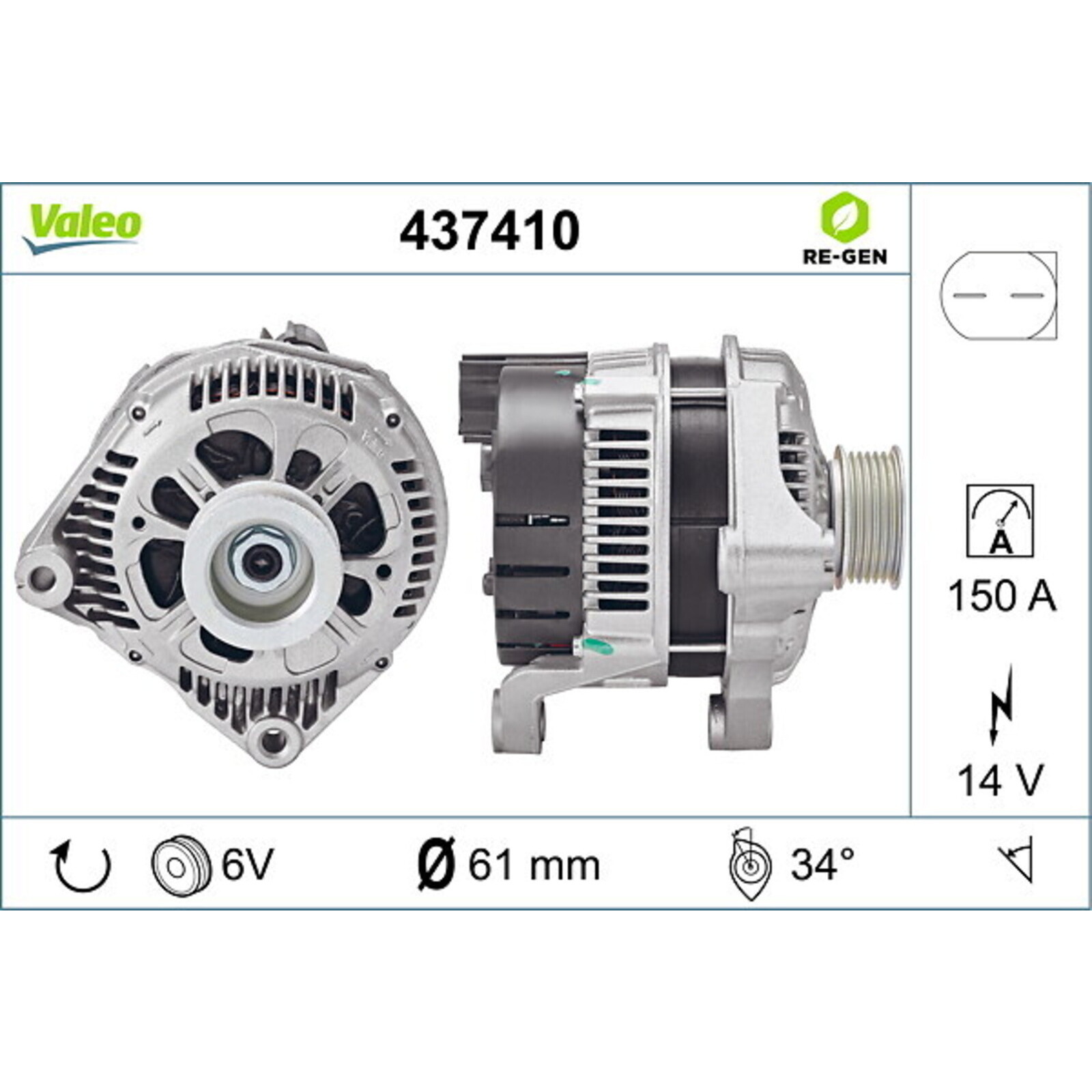 VALEO Generator VALEO RE-GEN AT