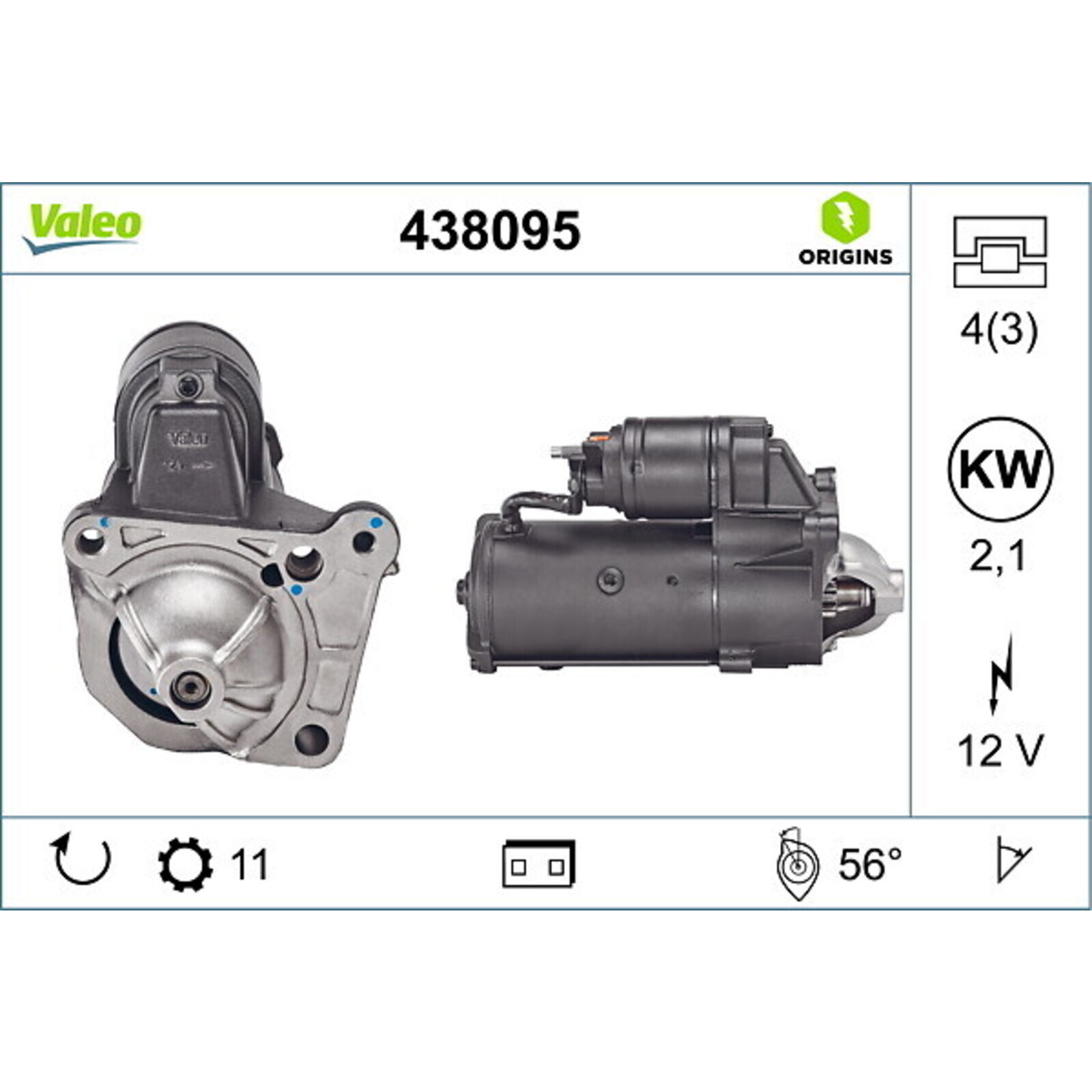 VALEO Starter VALEO ORIGINS NEW