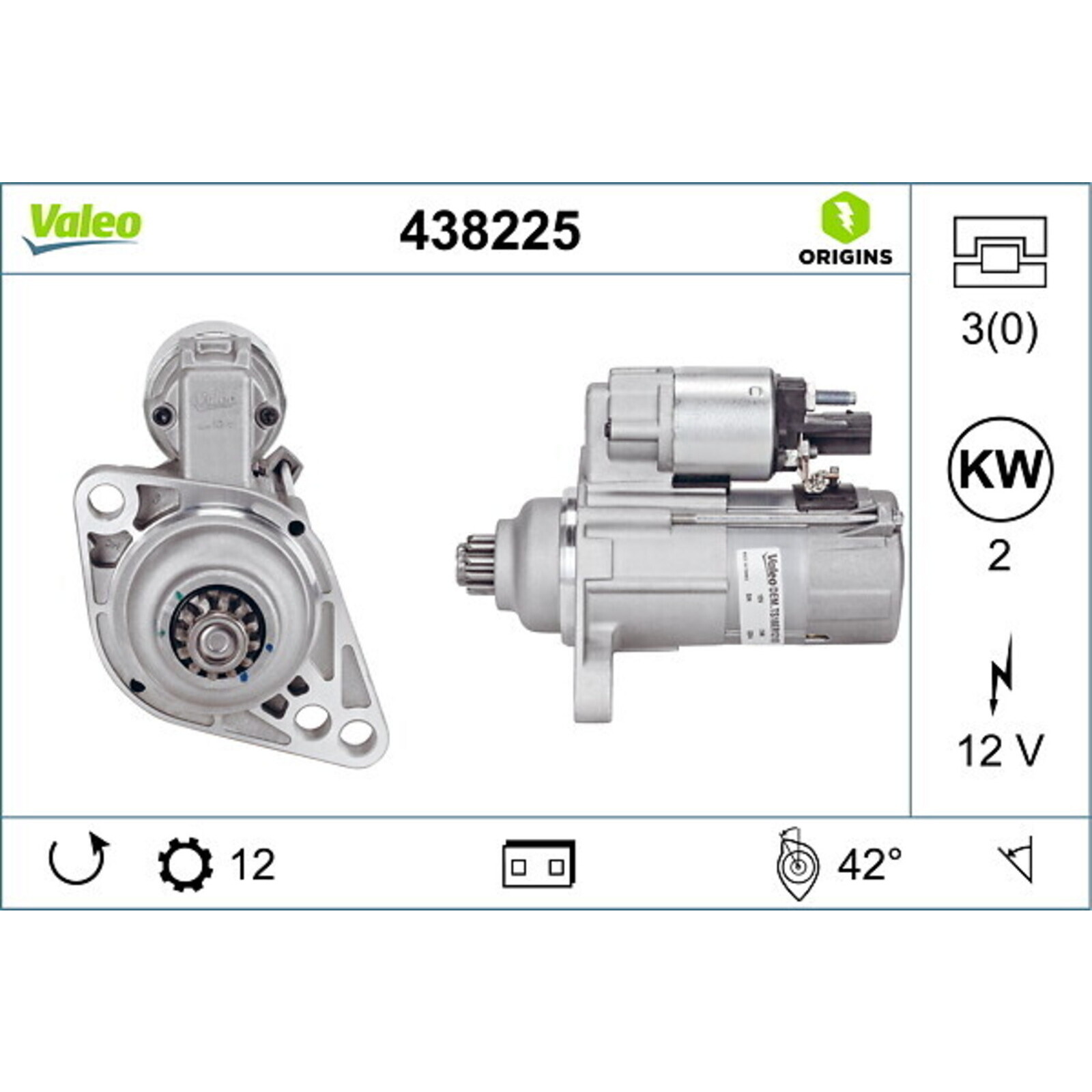 VALEO Starter VALEO ORIGINS NEW