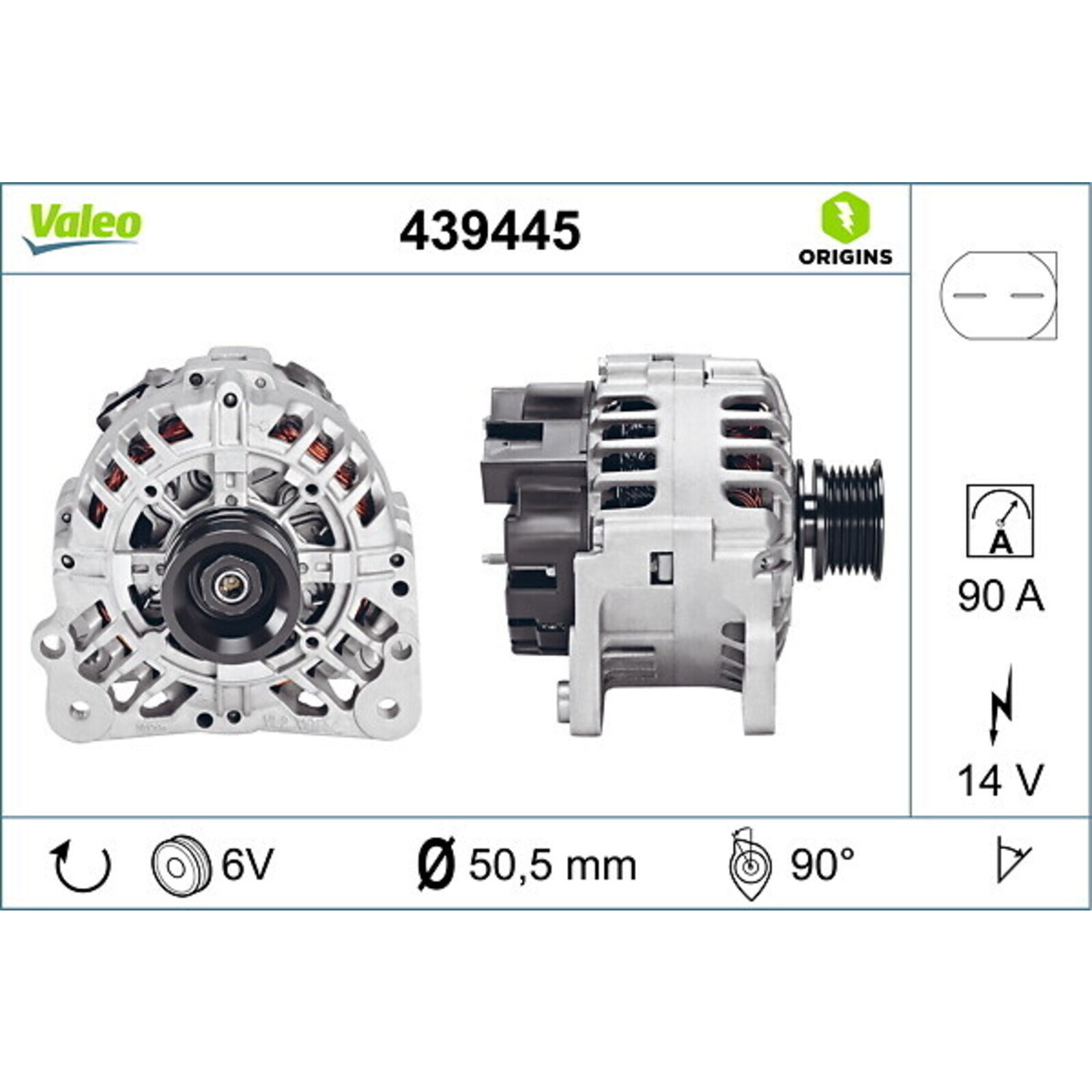 VALEO Generator VALEO ORIGINS NEW OE TECHNOLOGIE