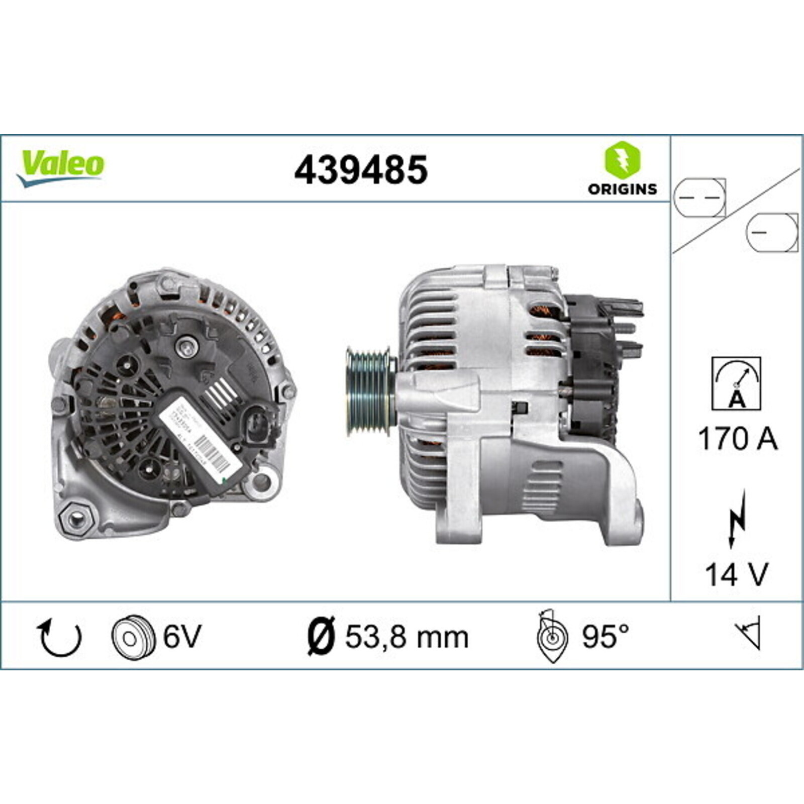 VALEO Generator VALEO ORIGINS NEW