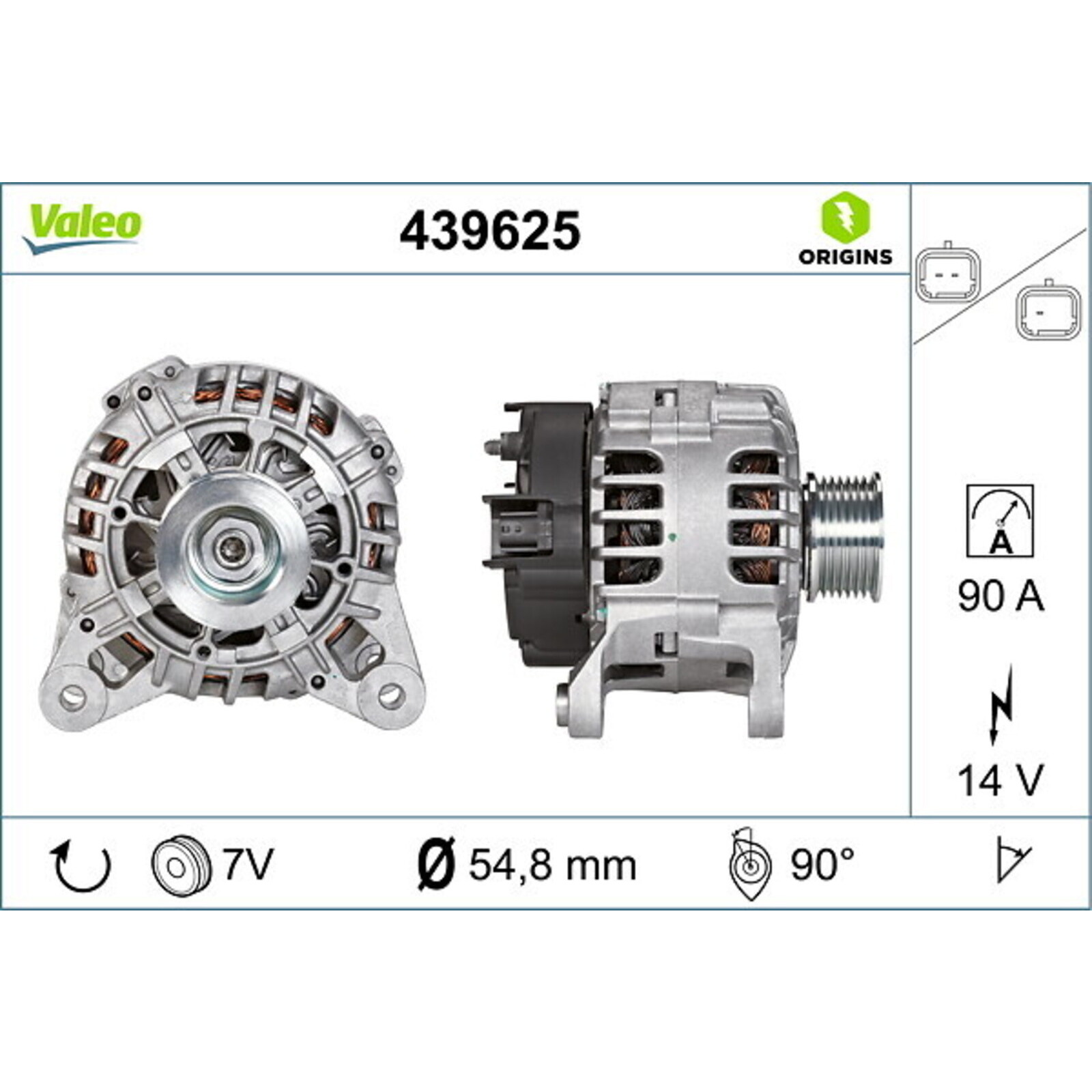 VALEO Alternator VALEO ORIGINS NEW