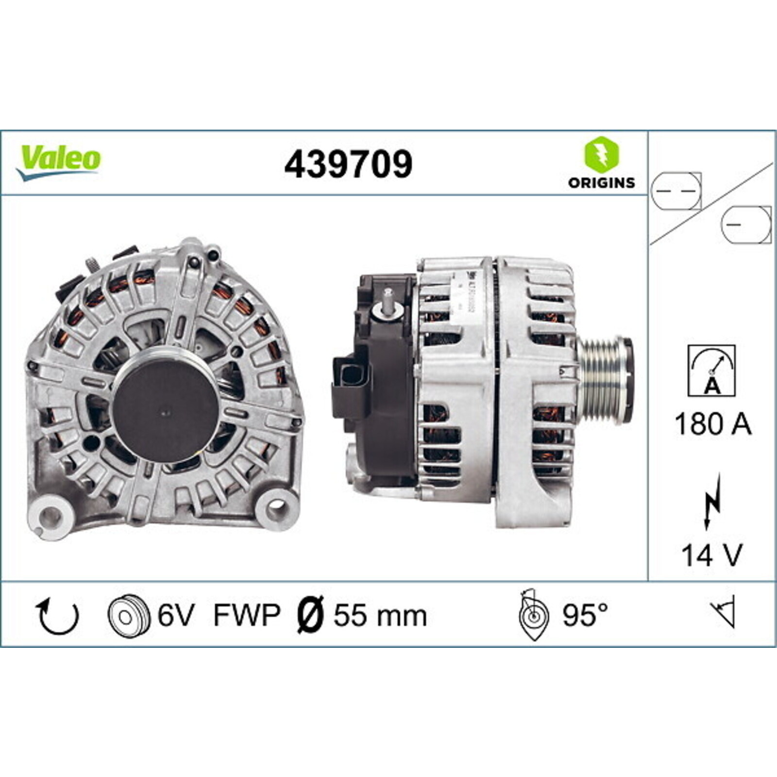 VALEO Generator VALEO ORIGINS NEW OE TECHNOLOGIE