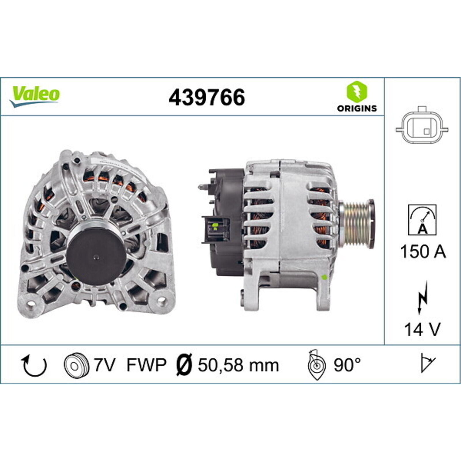 VALEO Alternator VALEO ORIGINS NEW