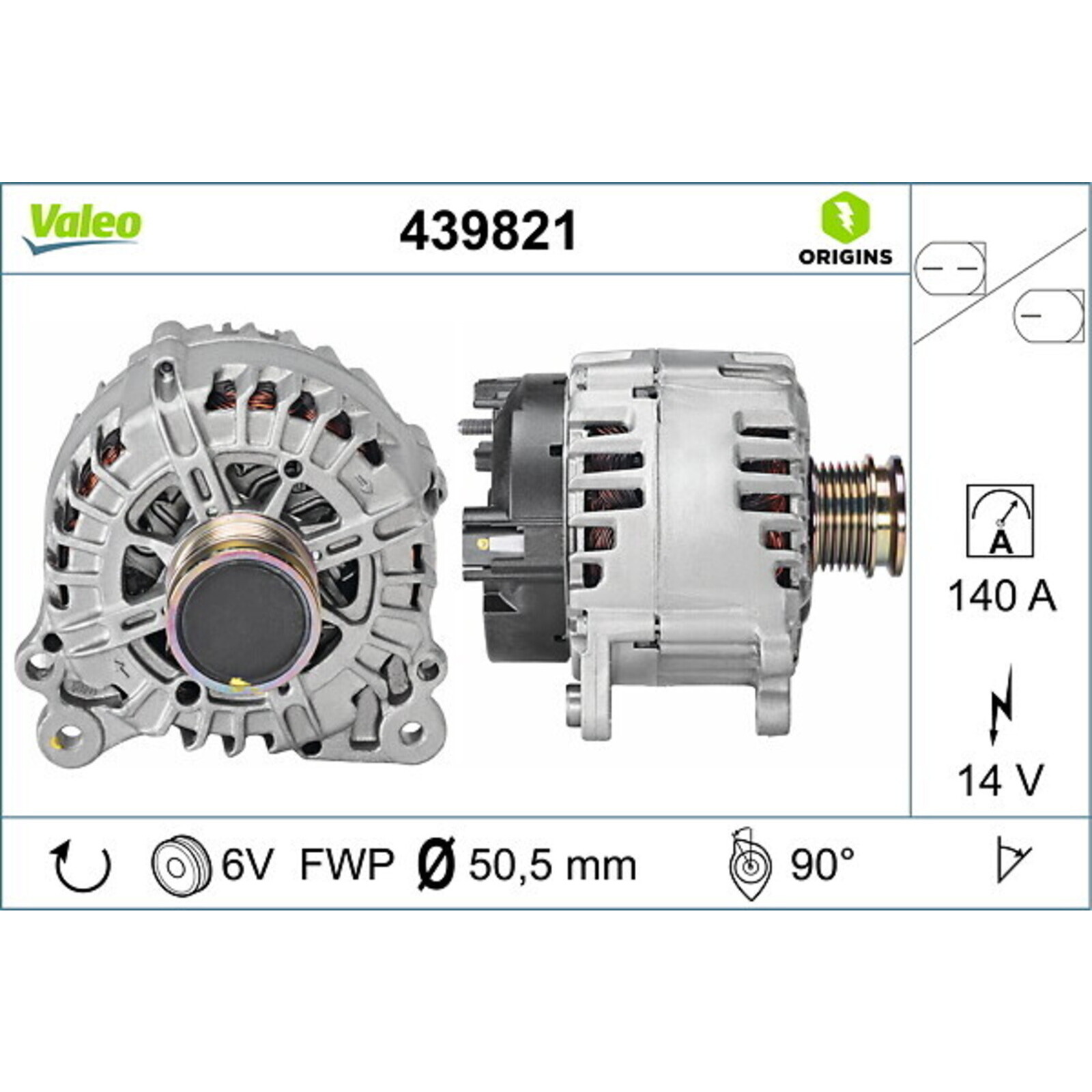 VALEO Alternator VALEO ORIGINS NEW