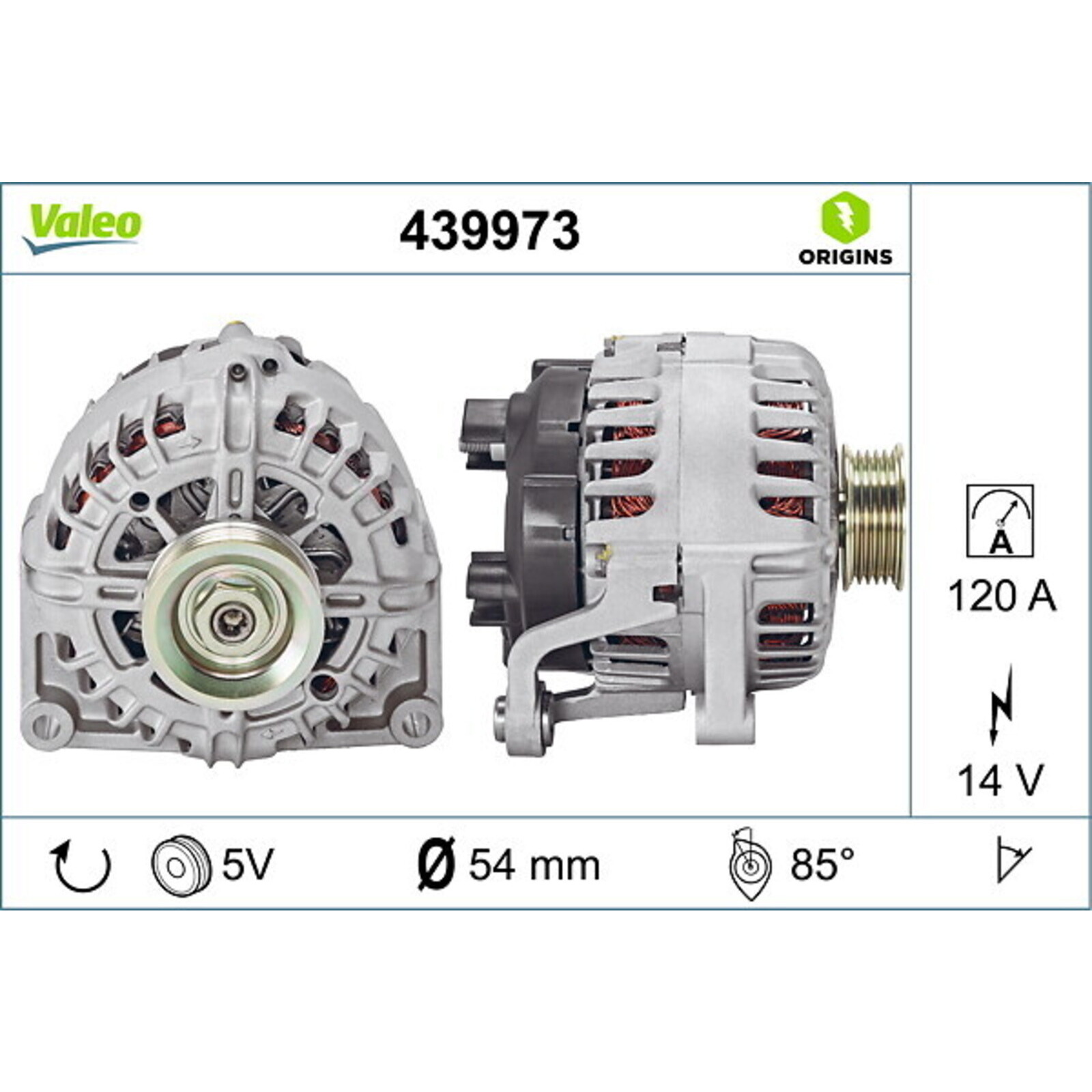 VALEO Generator VALEO ORIGINS NEW OE TECHNOLOGIE