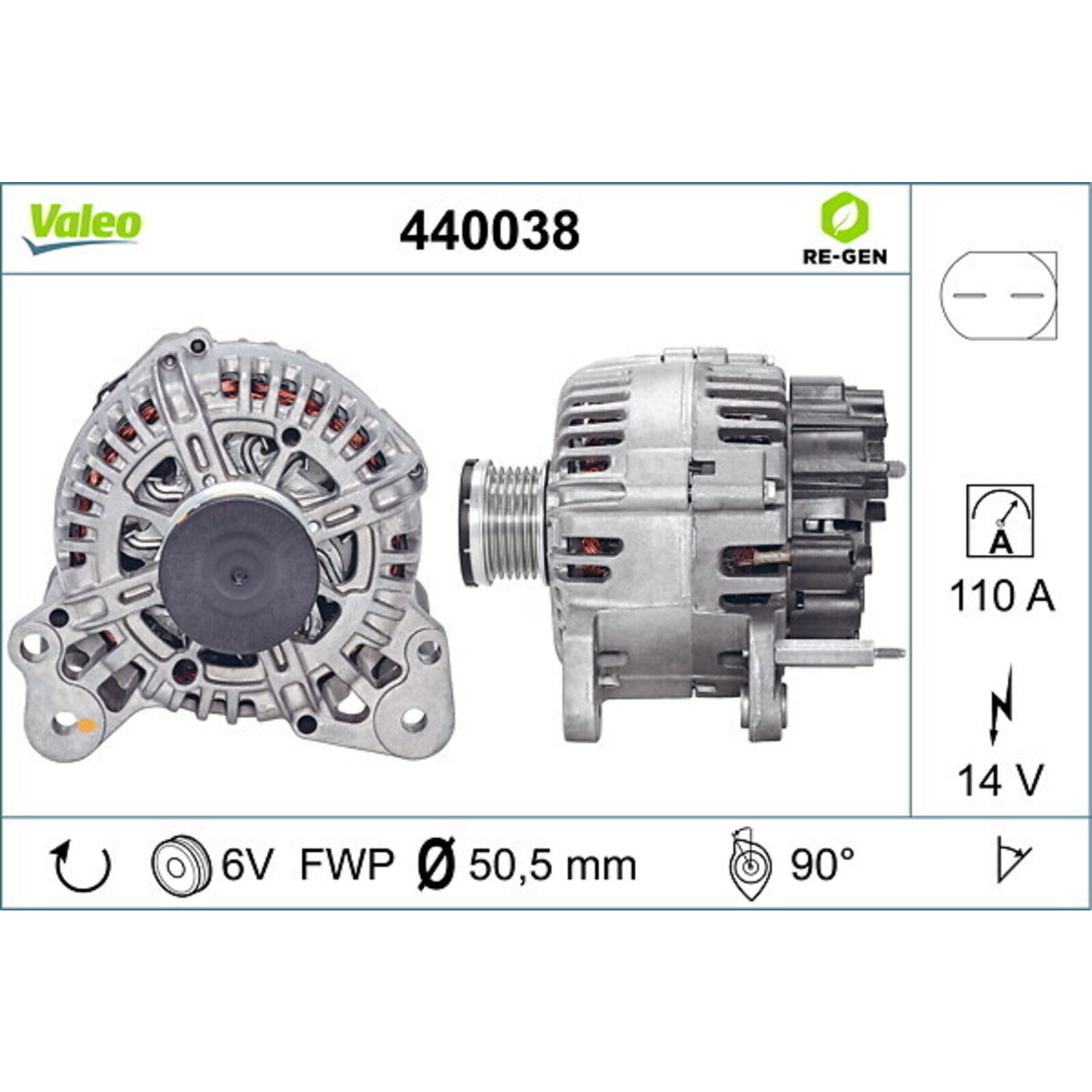 VALEO Alternator REMANUFACTURED PREMIUM