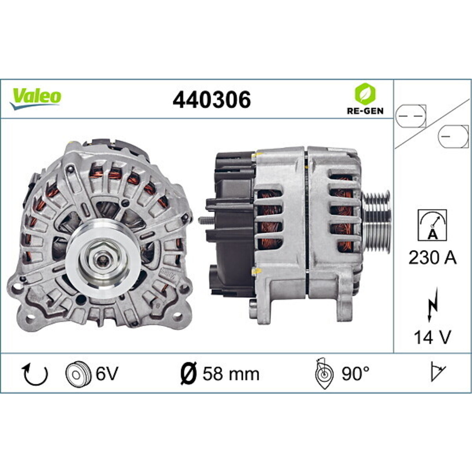 VALEO Alternator REMANUFACTURED PREMIUM