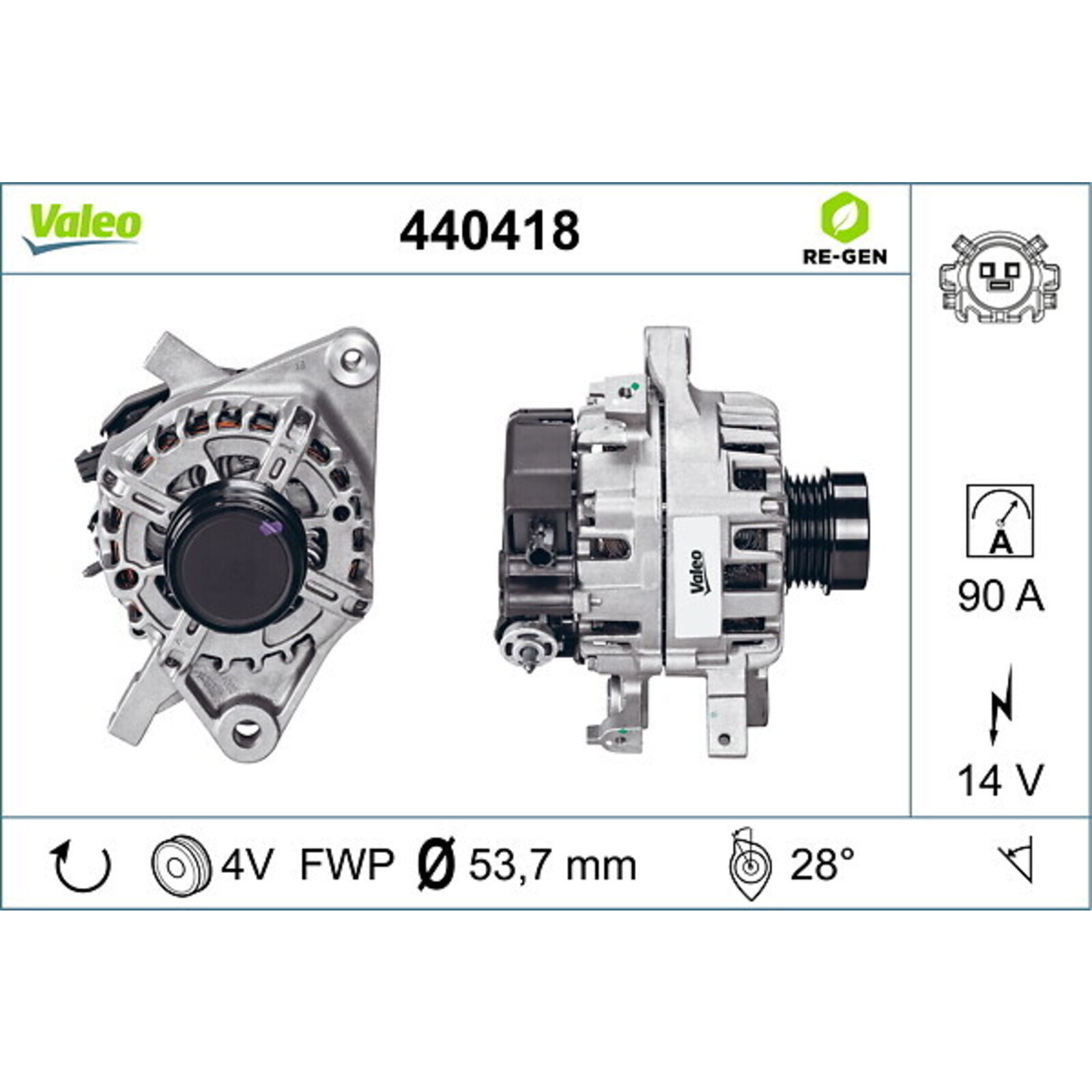 VALEO Alternator REMANUFACTURED PREMIUM