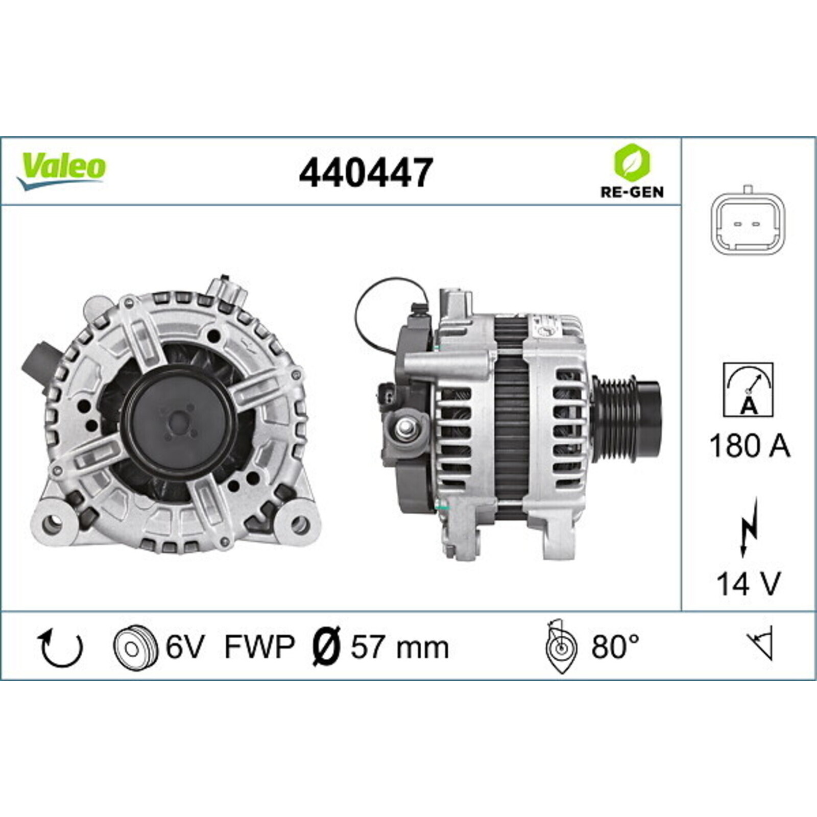 VALEO Alternator REMANUFACTURED PREMIUM