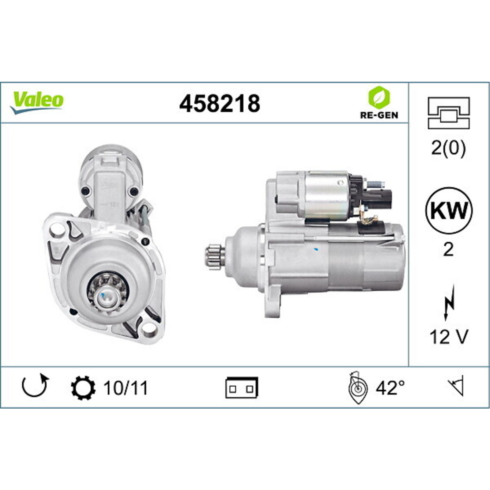 VALEO Starter VALEO RE-GEN REMANUFACTURED