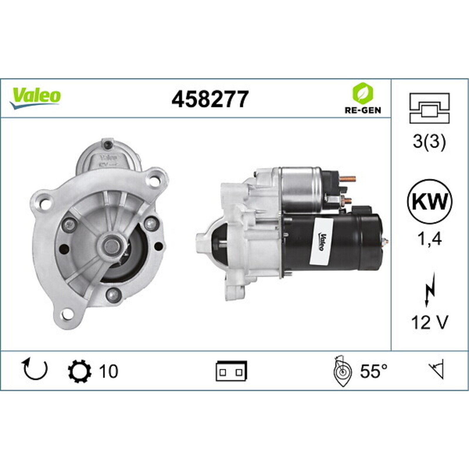 VALEO Starter VALEO RE-GEN REMANUFACTURED