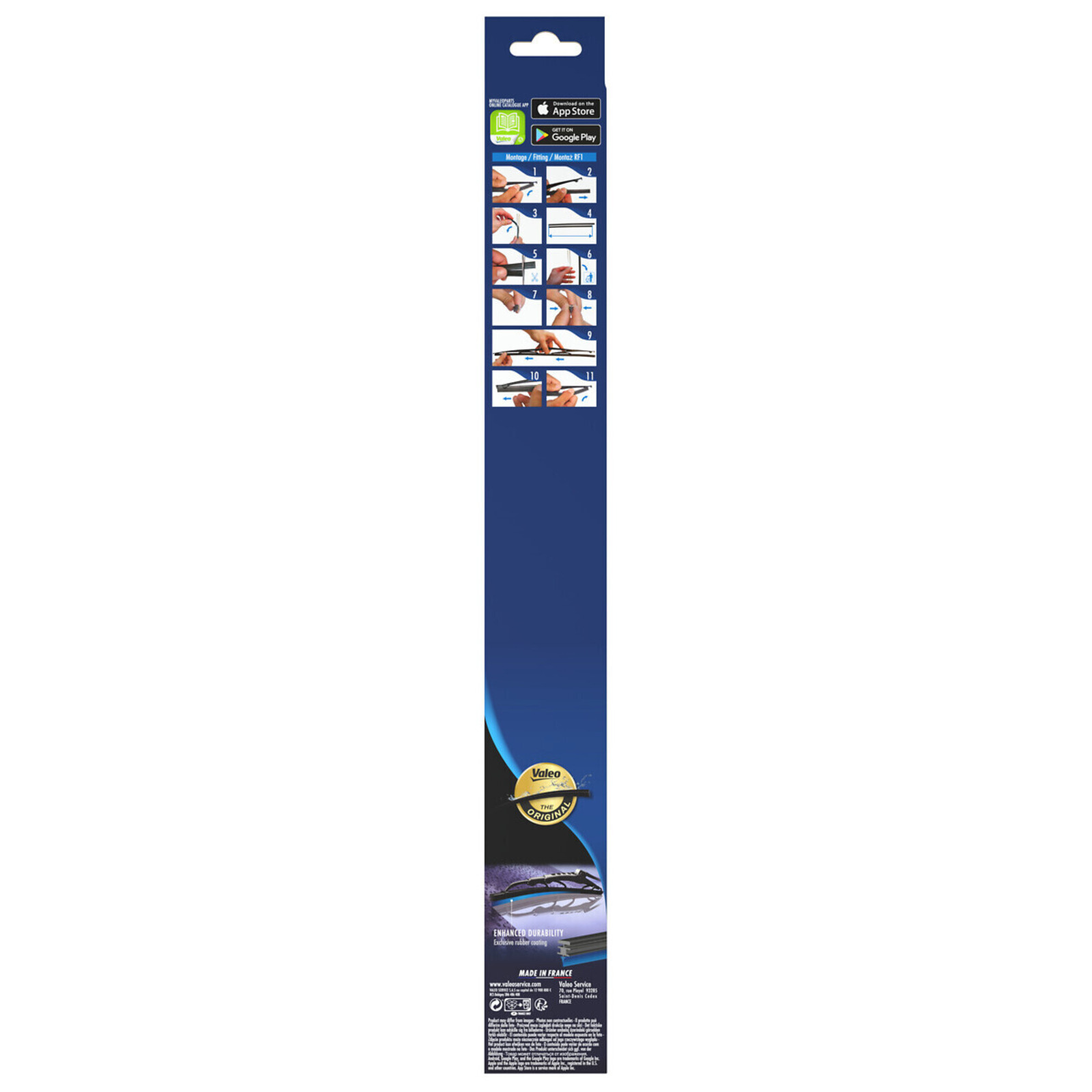 VALEO Wiper Blade Rubber SILENCIO CONVENTIONAL SINGLE