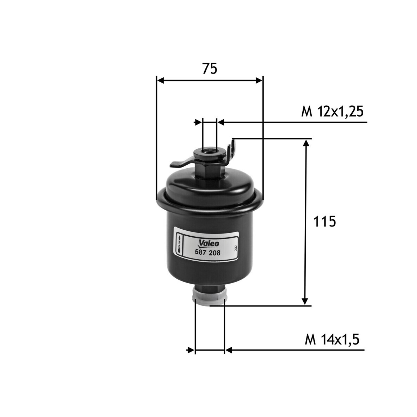 VALEO Kraftstofffilter 587208