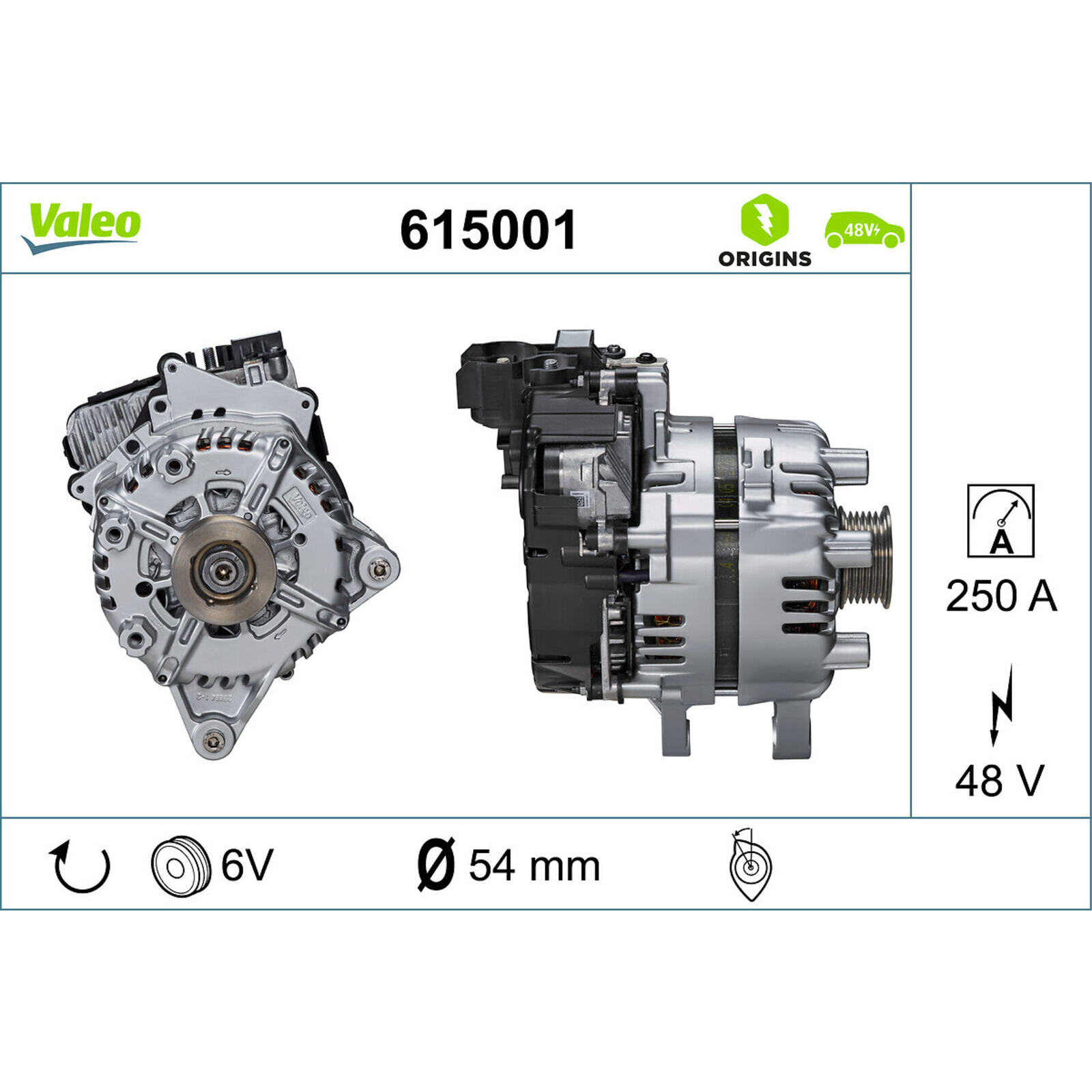 VALEO Alternator, starter VALEO ORIGINS 48V IBSG