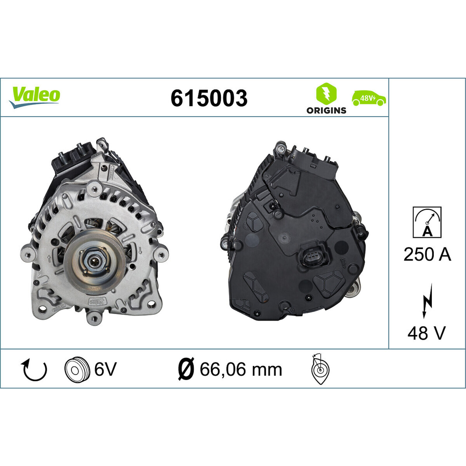 VALEO Alternator, starter VALEO ORIGINS 48V IBSG