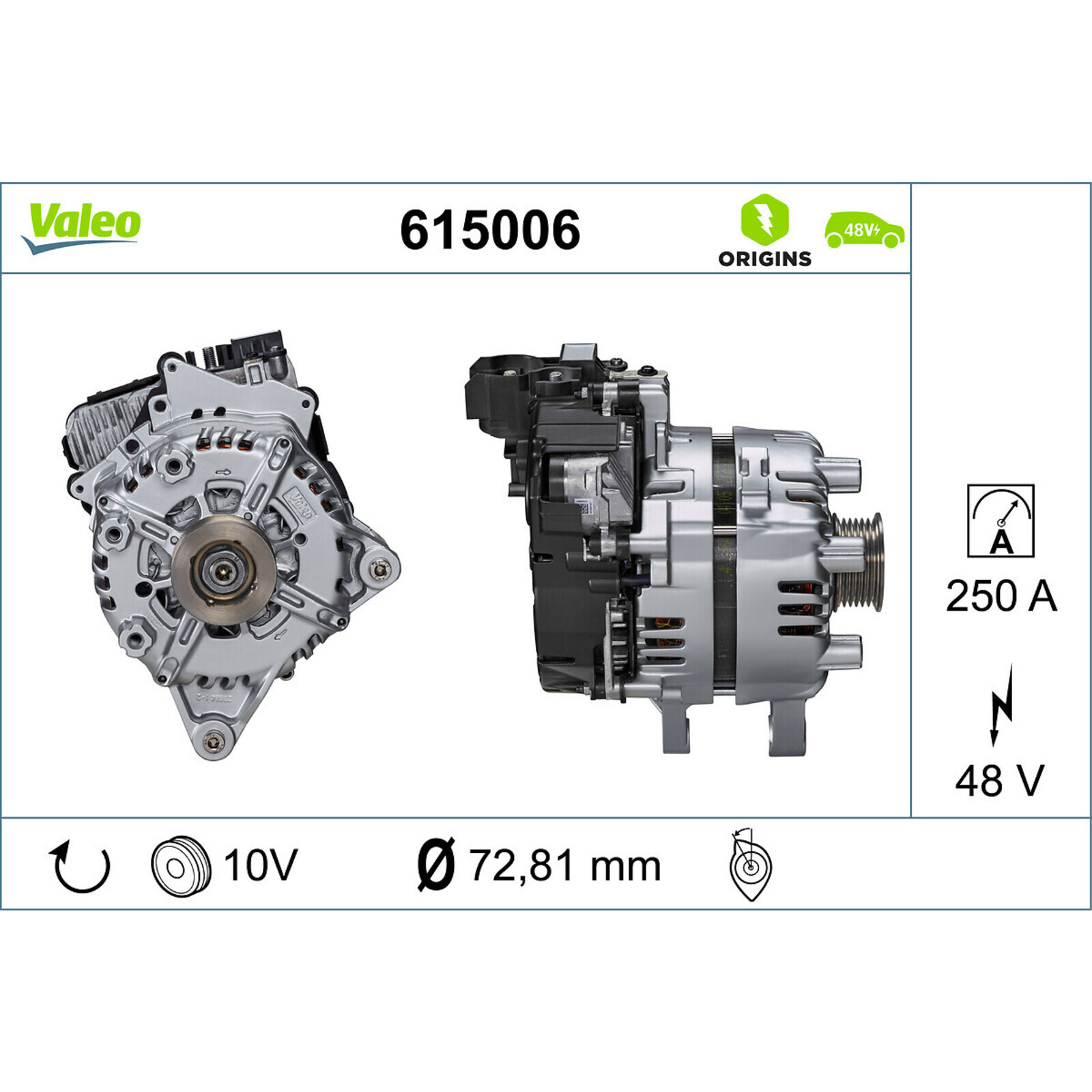 VALEO Startergenerator VALEO ORIGINS NEW 48V IBSG OE TECHNOLOGIE