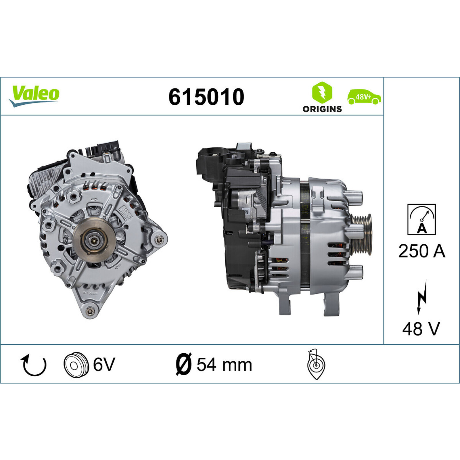 VALEO Alternator, starter VALEO ORIGINS 48V IBSG