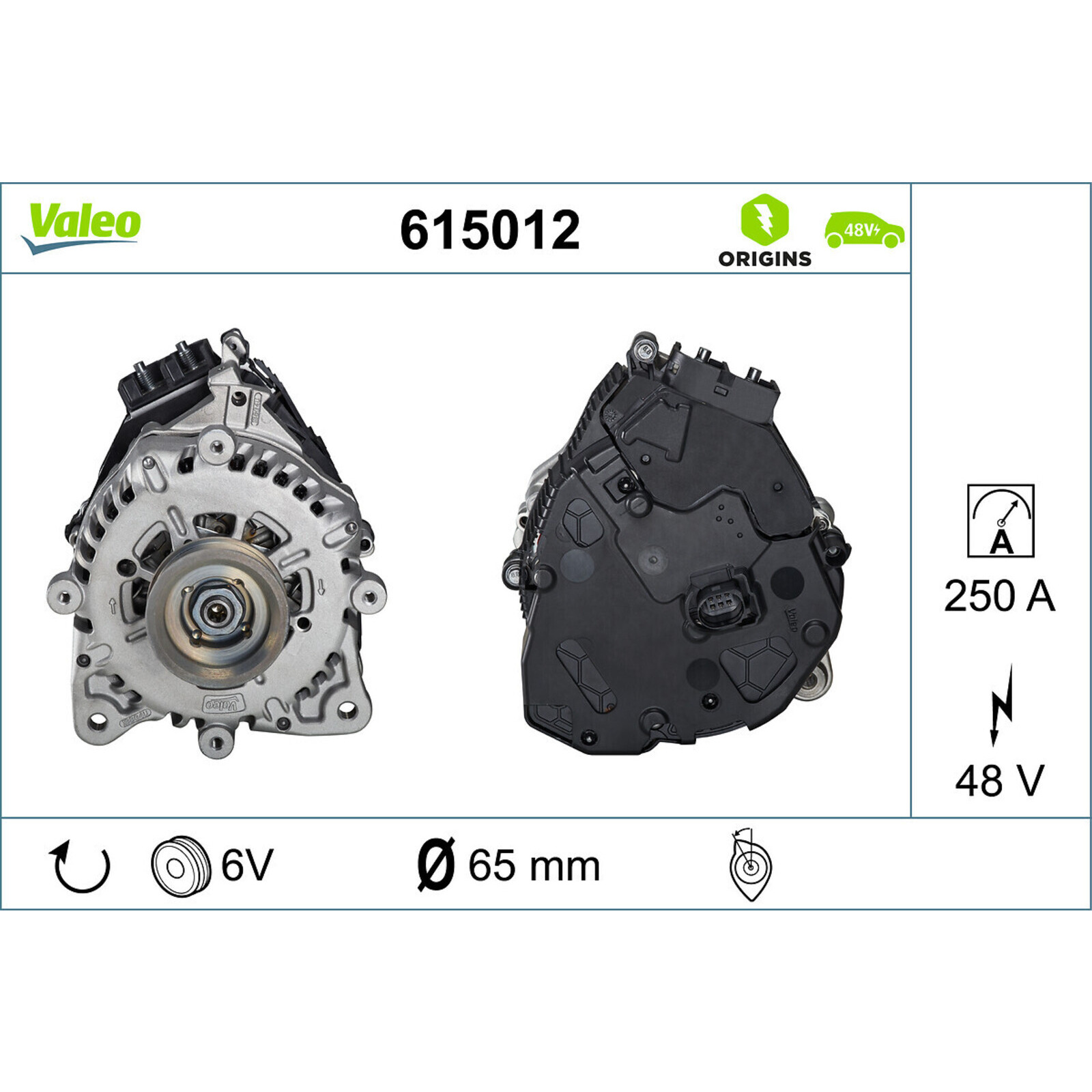 VALEO Alternator, starter VALEO ORIGINS 48V IBSG