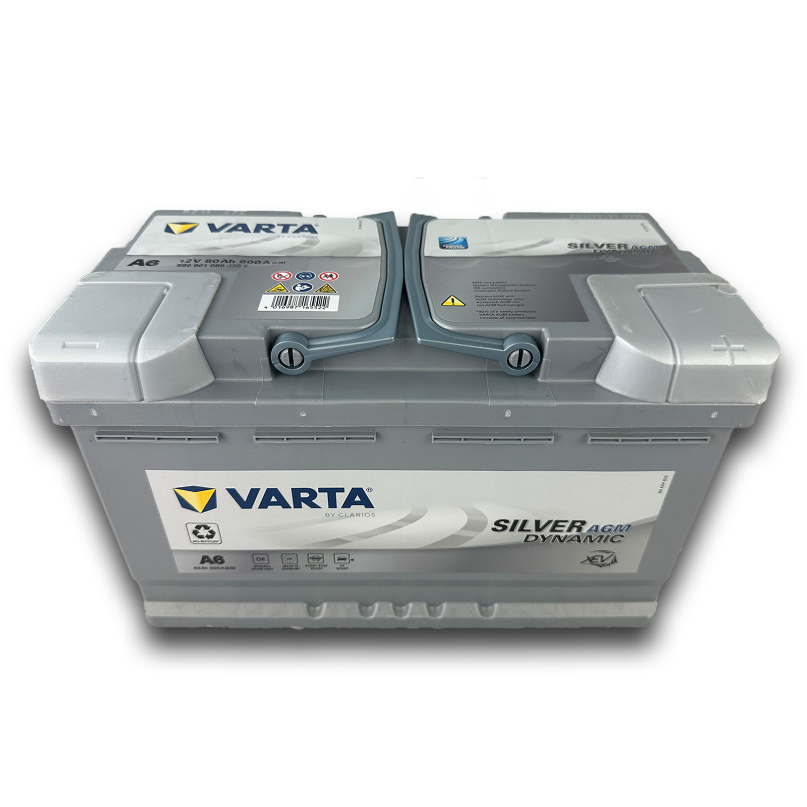 Varta Autobatterie Starterbatterie Silver Dynamic AGM 12V 80Ah 800A Start-Stop