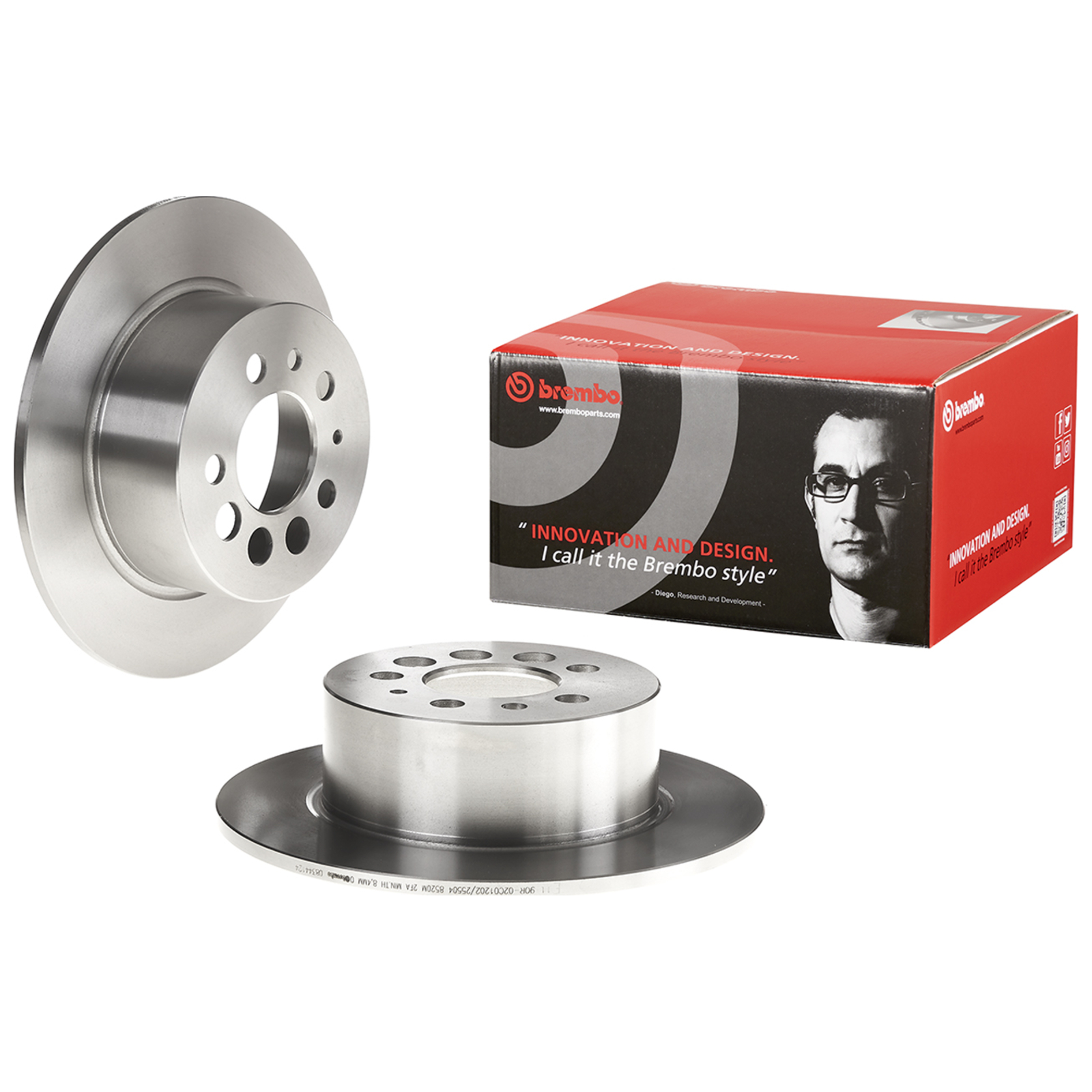 2x BREMBO Bremsscheibe PRIME LINE