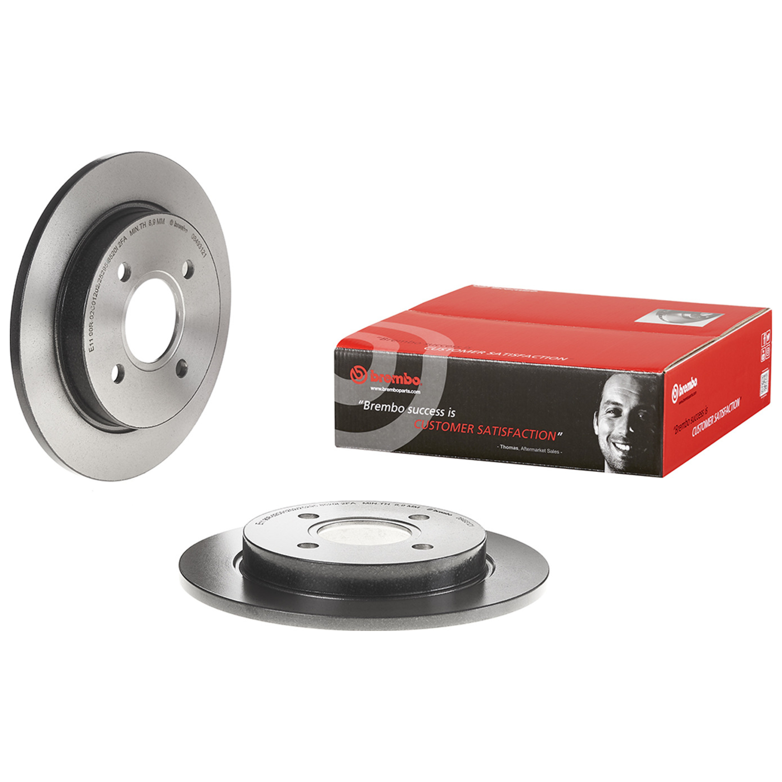 2x BREMBO Brake Disc PRIME LINE - UV Coated