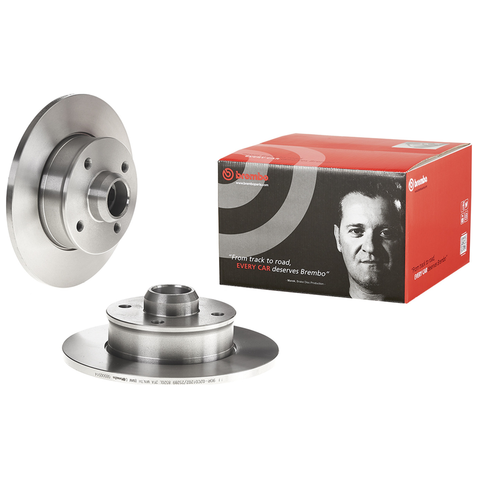 2x BREMBO Brake Disc PRIME LINE