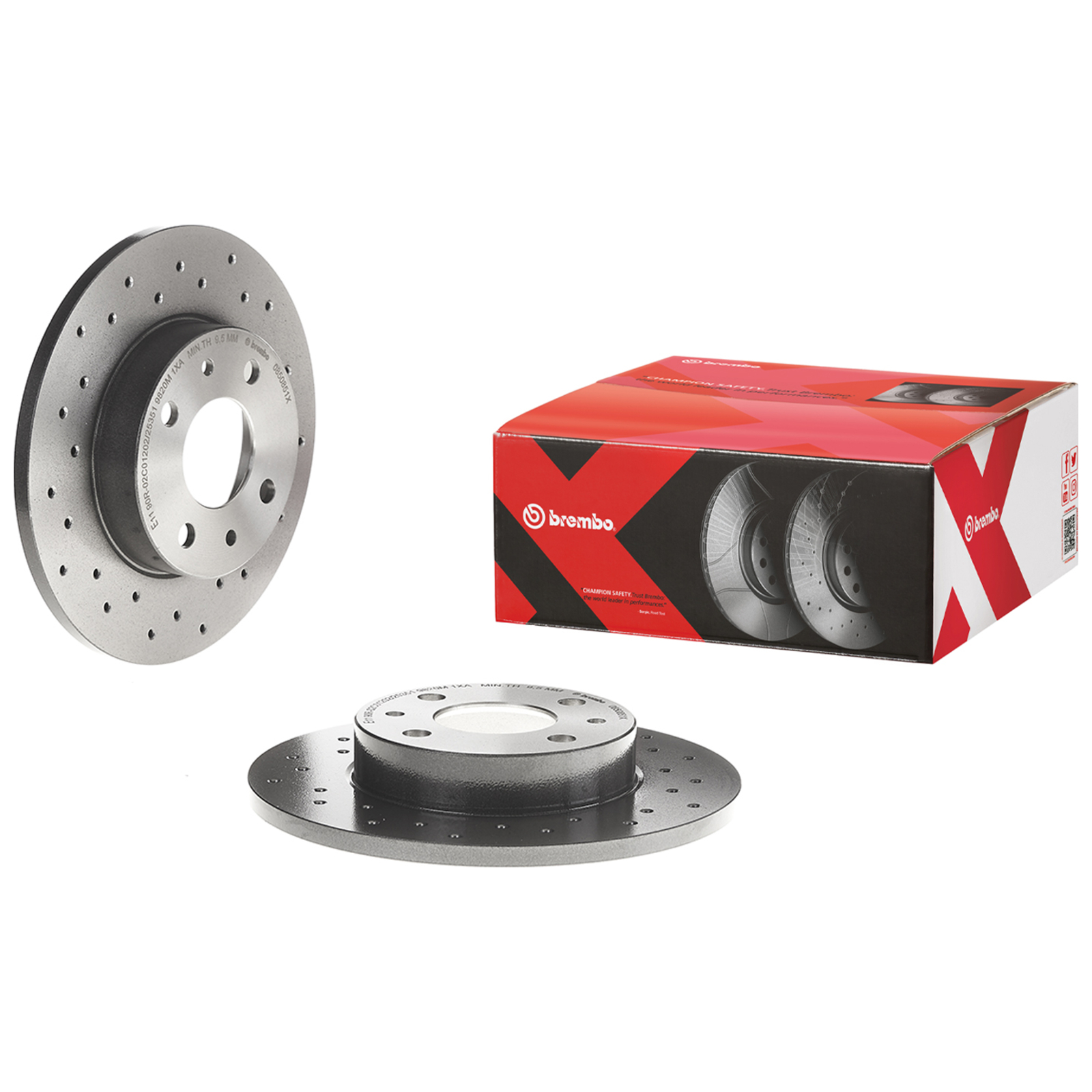 2x BREMBO Bremsscheibe XTRA LINE - Xtra
