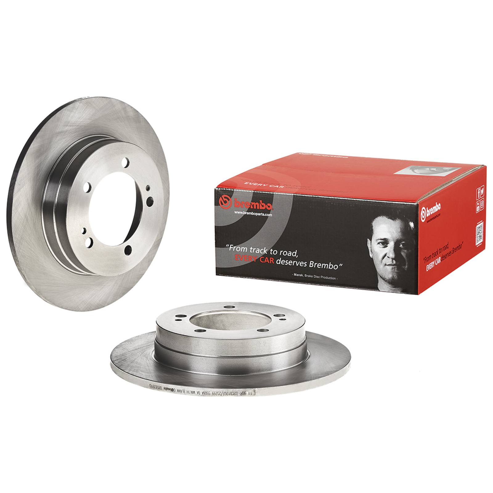 2x BREMBO Bremsscheibe PRIME LINE