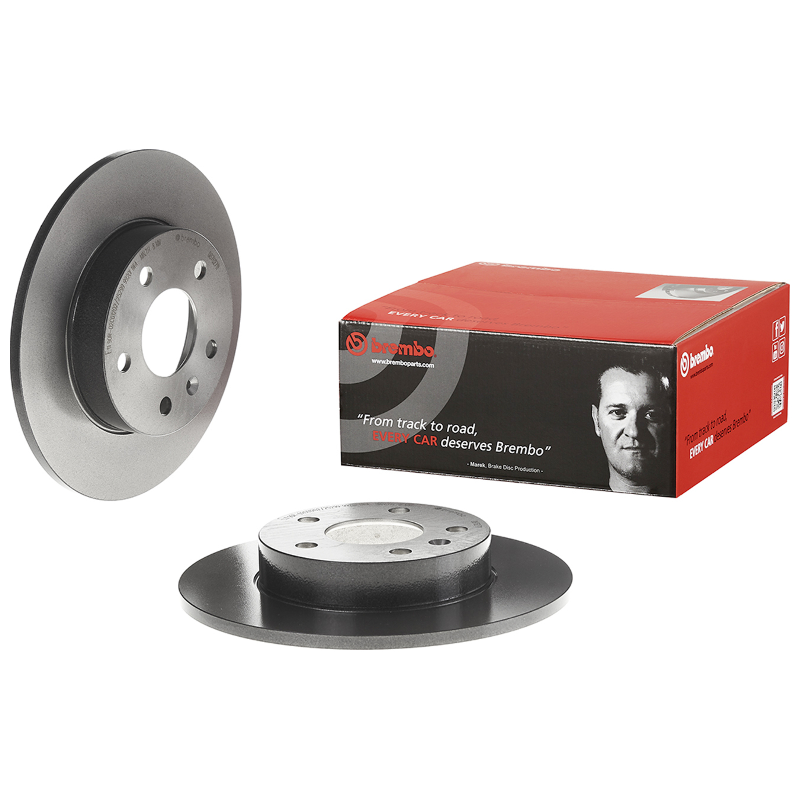 2x BREMBO Bremsscheibe COATED DISC LINE