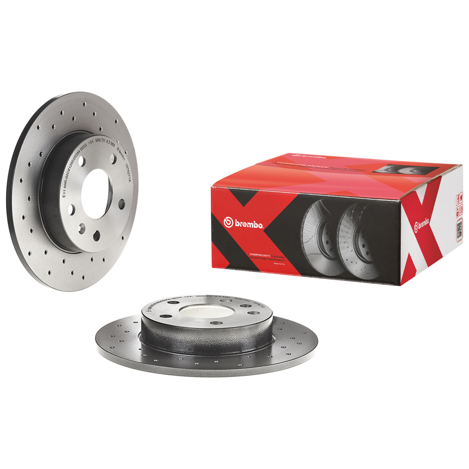 2x BREMBO Bremsscheibe XTRA LINE - Xtra