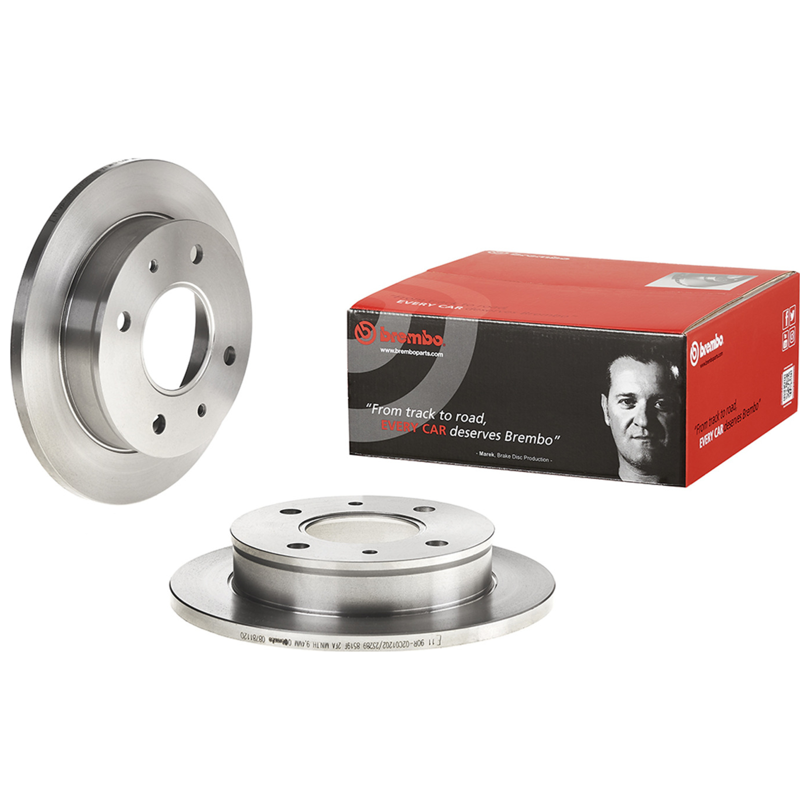 2x BREMBO Bremsscheibe PRIME LINE
