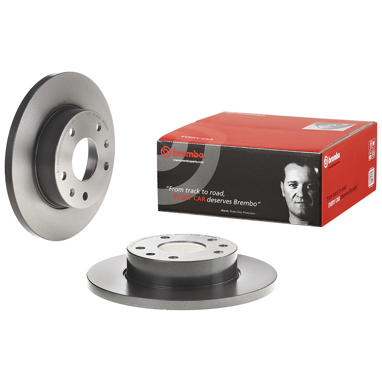 2x BREMBO Bremsscheibe PRIME LINE - UV Coated