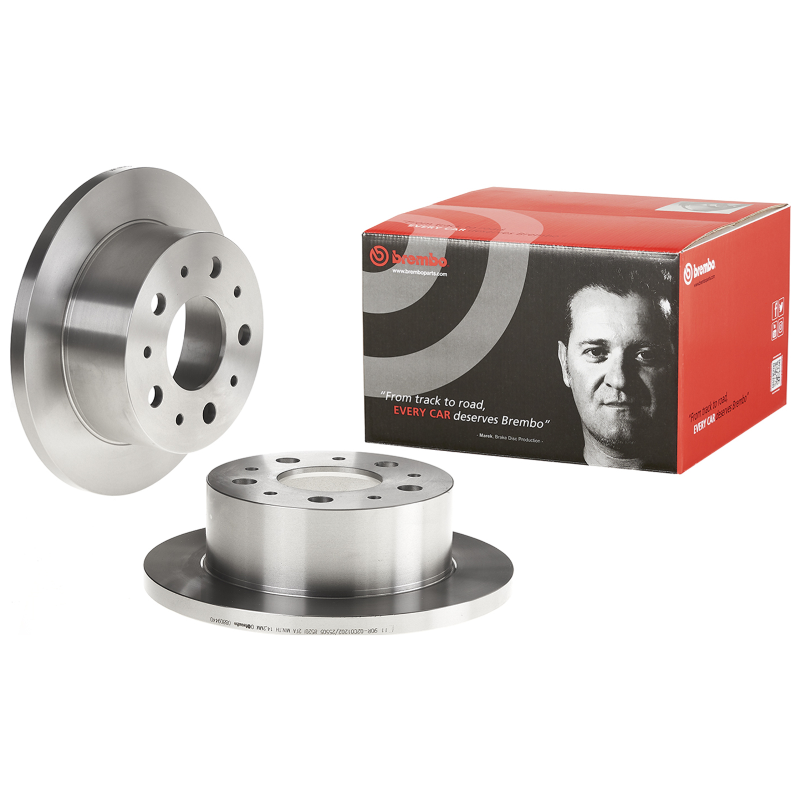 2x BREMBO Bremsscheibe PRIME LINE