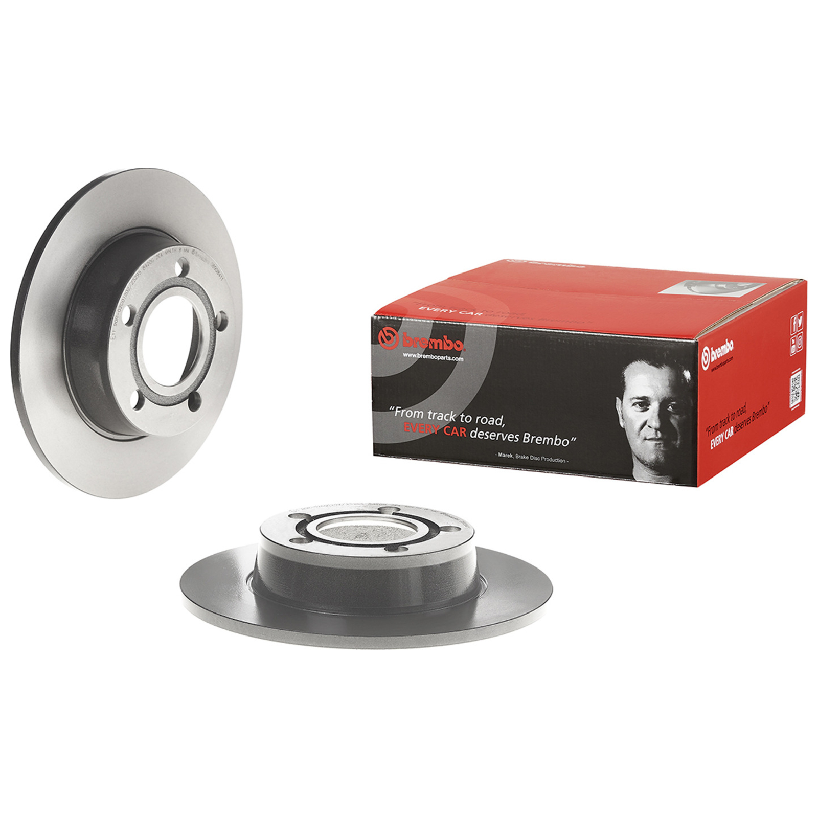 2x BREMBO Bremsscheibe PRIME LINE - UV Coated