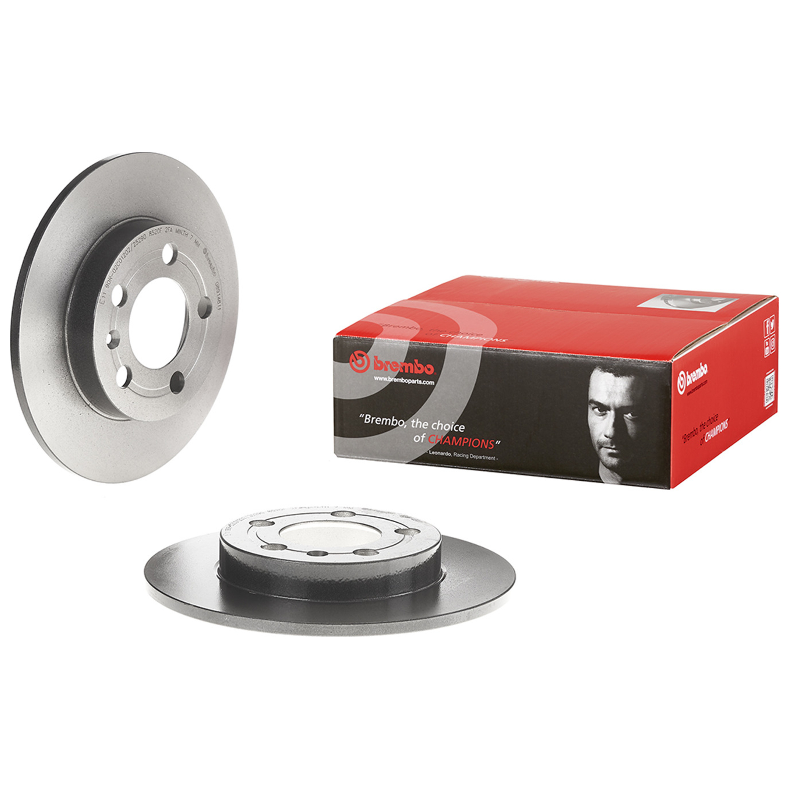 2x BREMBO Bremsscheibe PRIME LINE - UV Coated