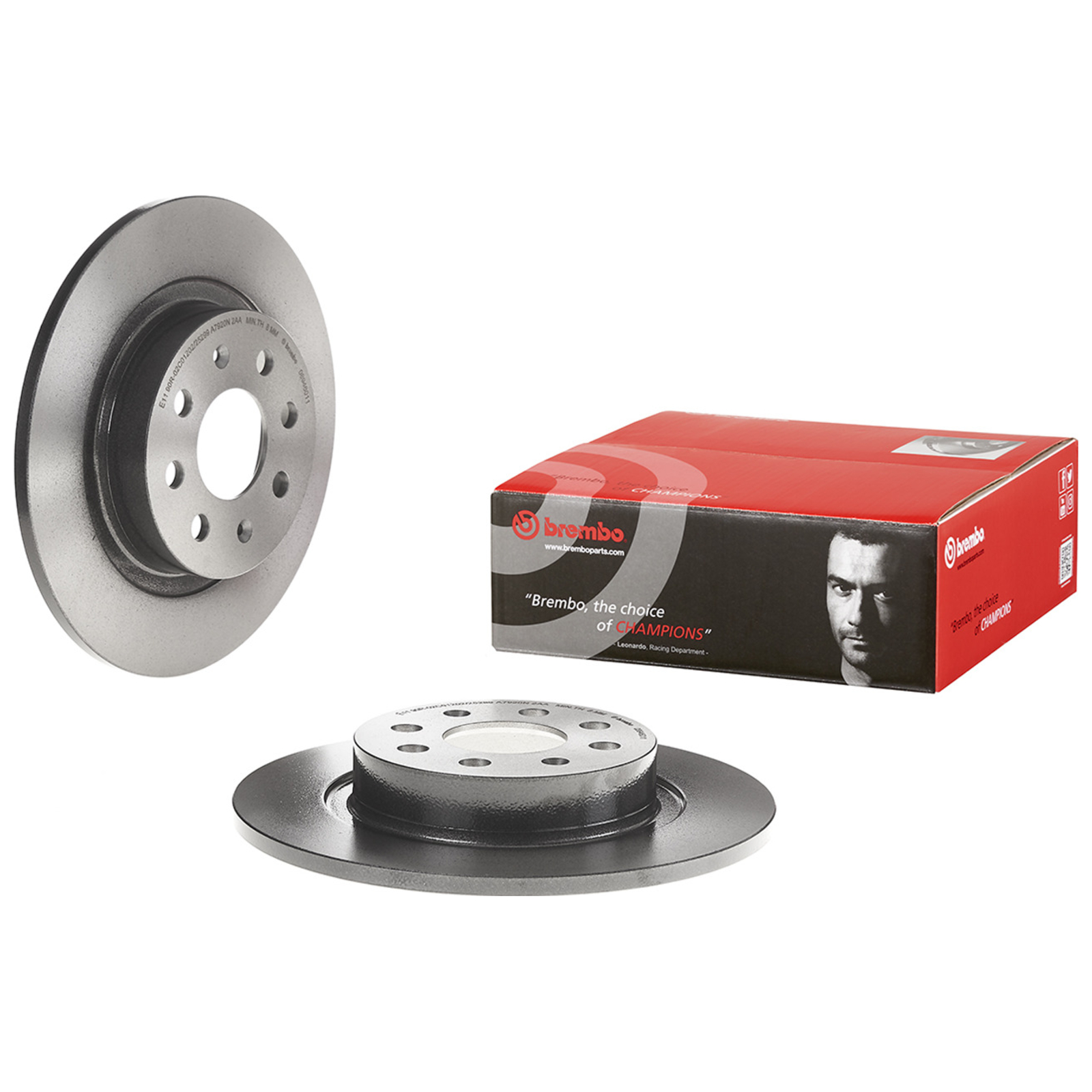 2x BREMBO Bremsscheibe PRIME LINE - UV Coated