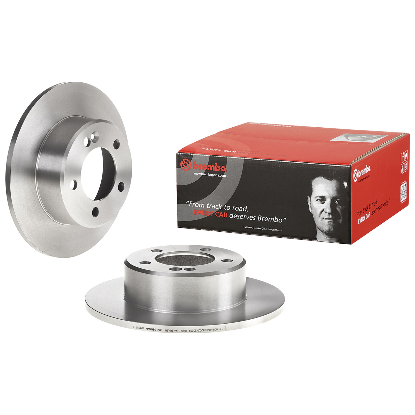 2x BREMBO Brake Disc PRIME LINE