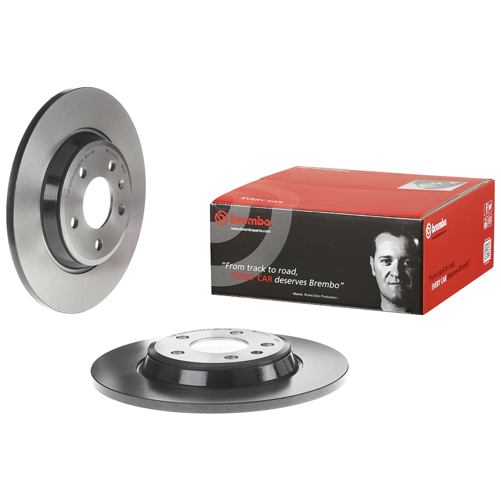 2x BREMBO Brake Disc COATED DISC LINE