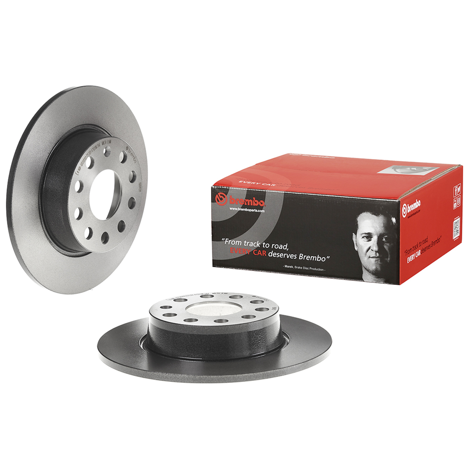 2x BREMBO Bremsscheibe COATED DISC LINE