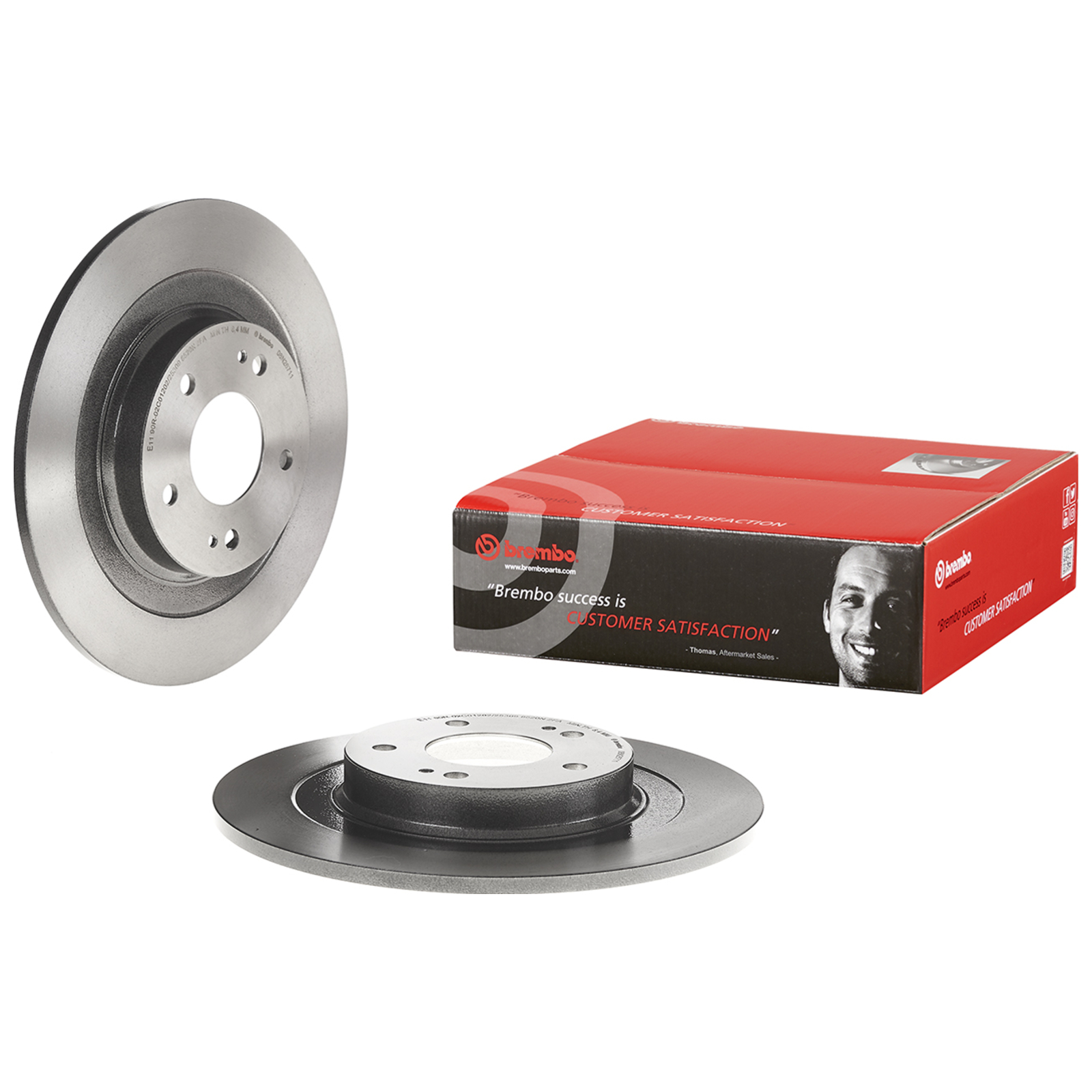 2x BREMBO Brake Disc PRIME LINE - UV Coated