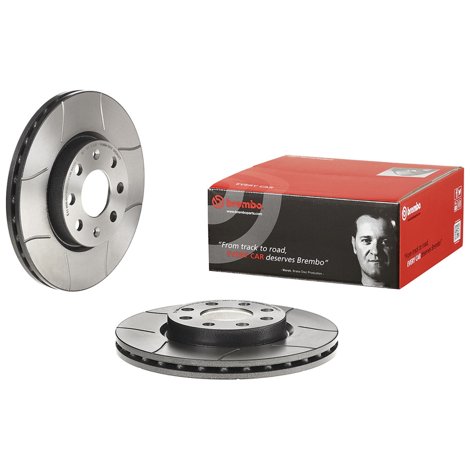 2x BREMBO Brake Disc XTRA LINE - Max