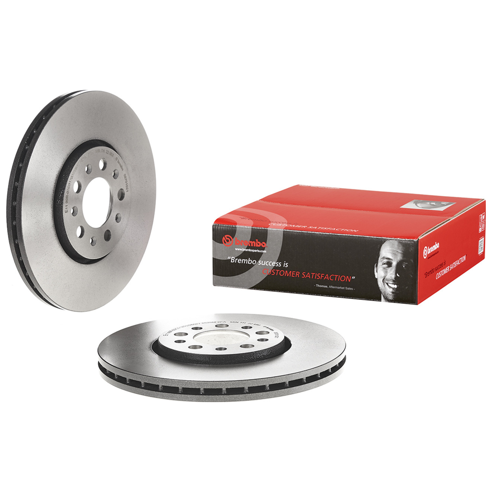 2x BREMBO Brake Disc PRIME LINE - UV Coated