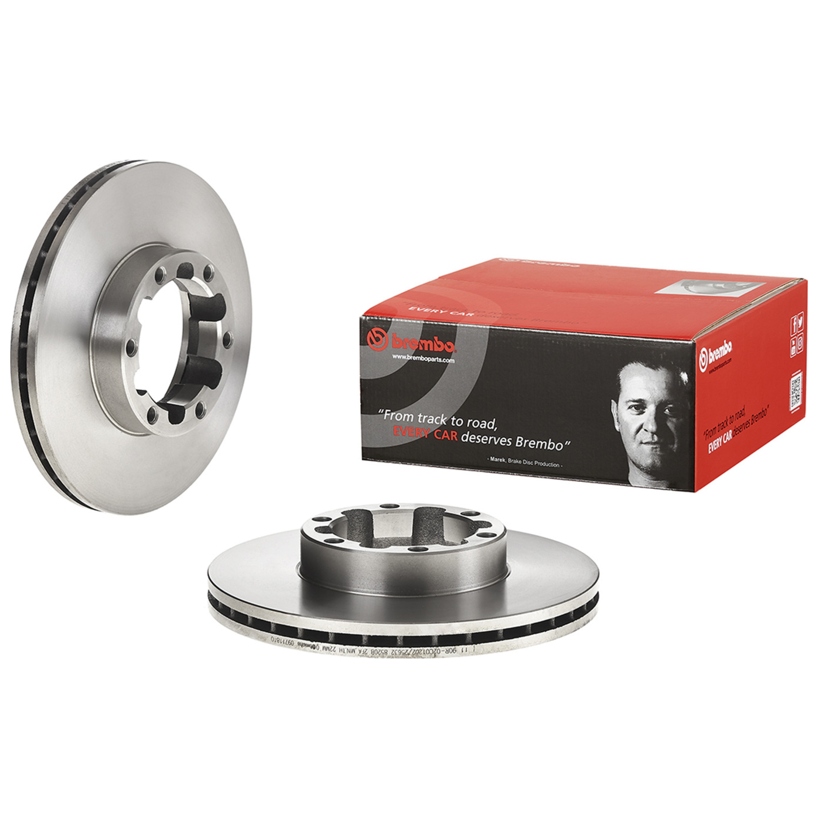 2x BREMBO Bremsscheibe PRIME LINE