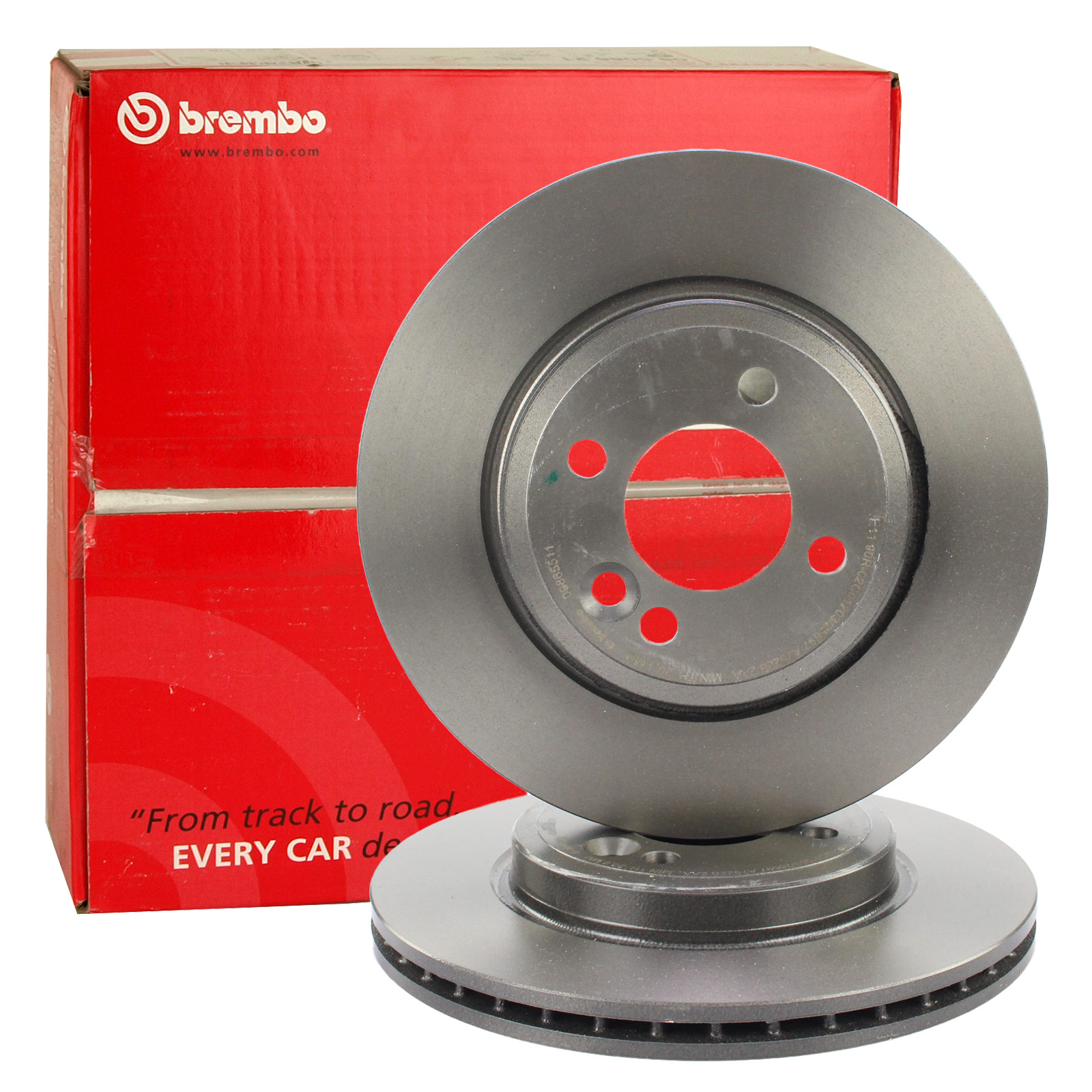 2x BREMBO Bremsscheibe PRIME LINE - UV Coated