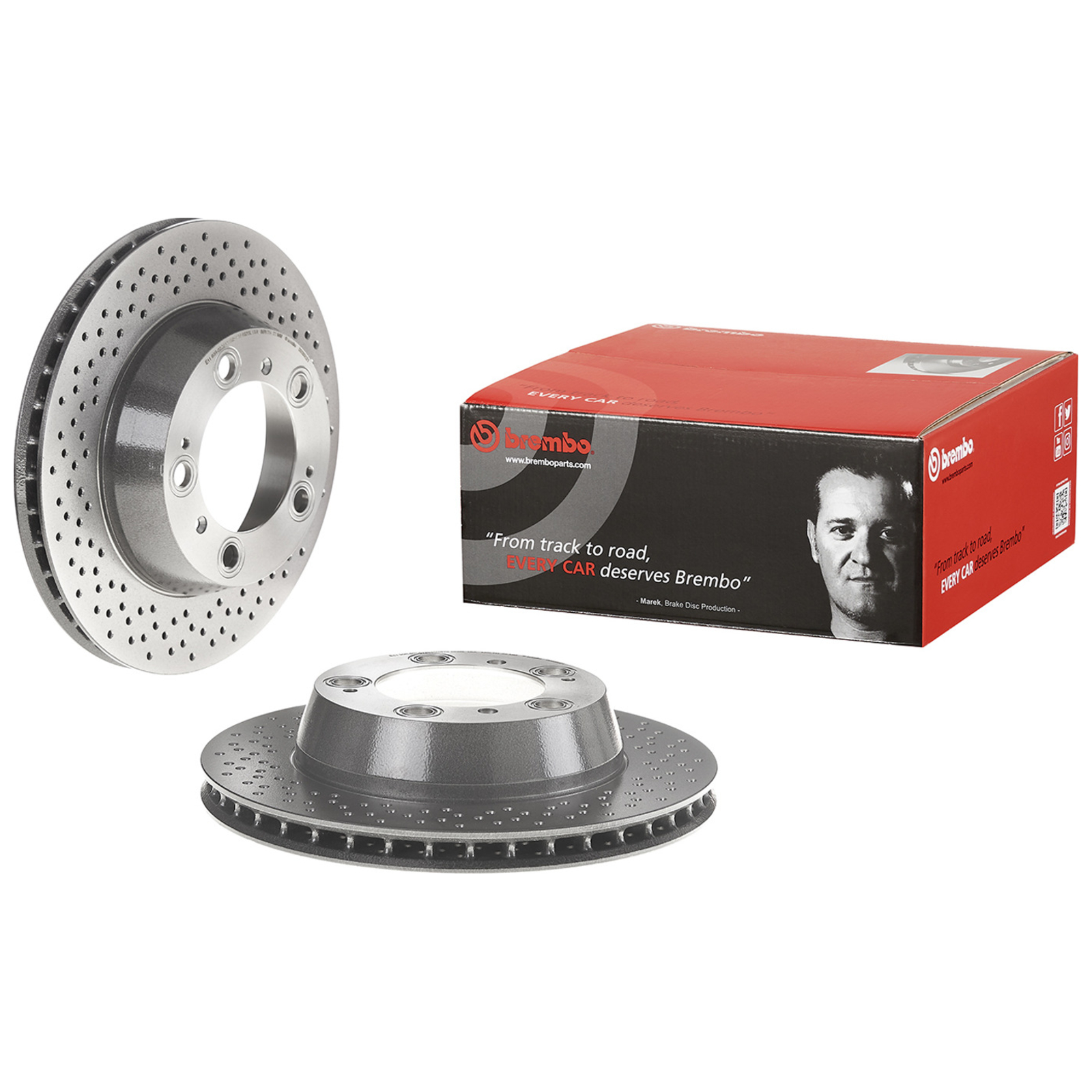 2x BREMBO Brake Disc PRIME LINE - UV Coated
