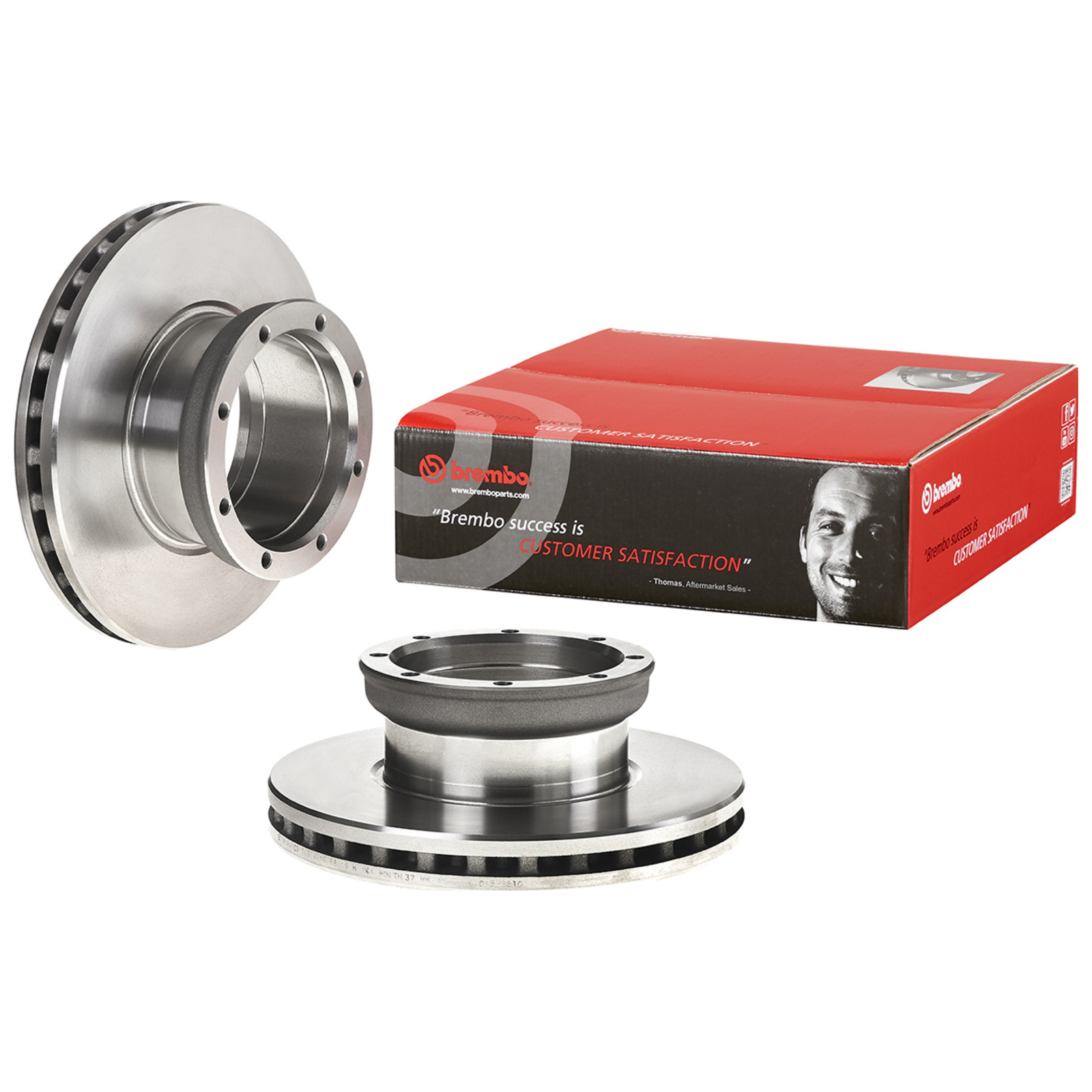 2x BREMBO Bremsscheibe PRIME LINE