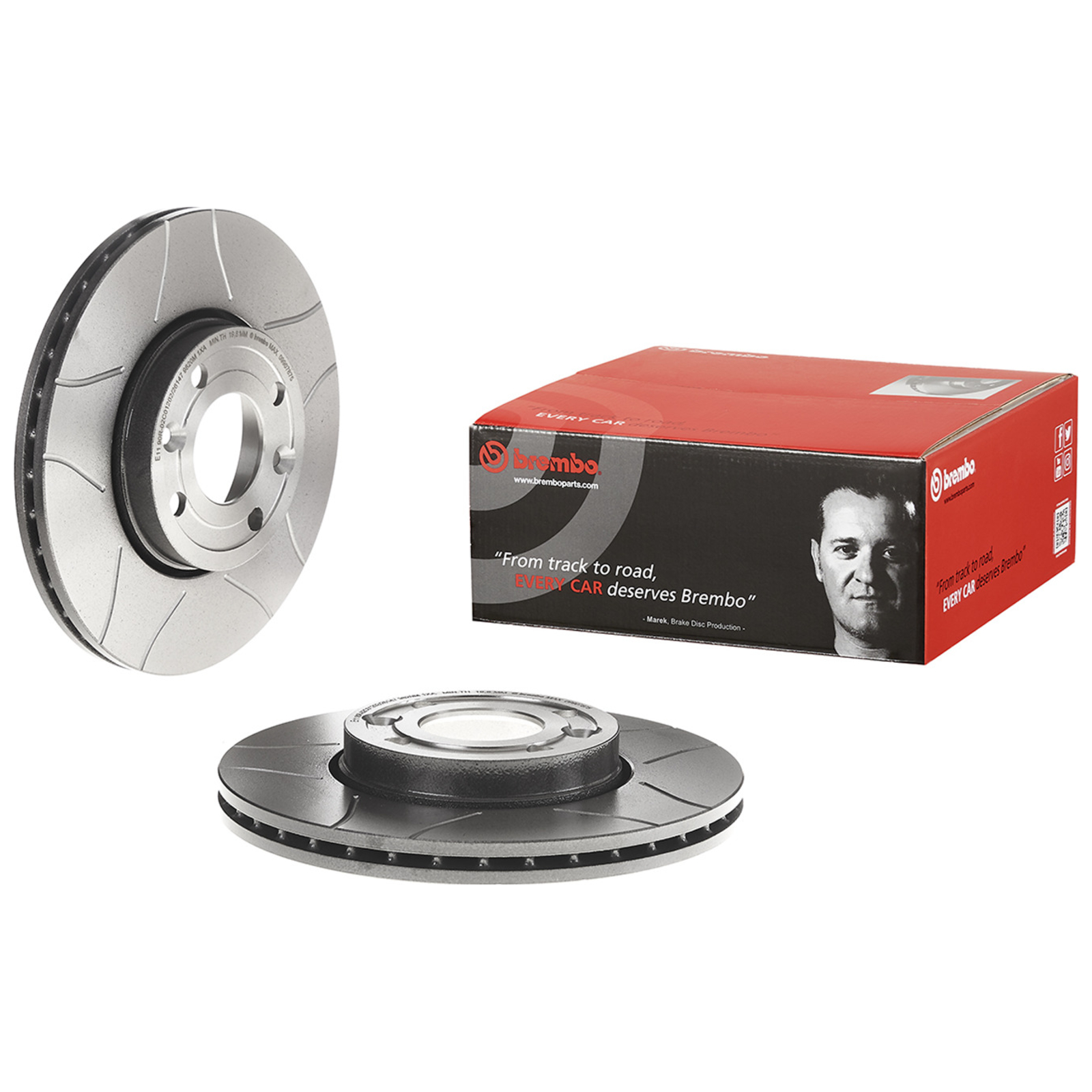 2x BREMBO Bremsscheibe XTRA LINE - Max